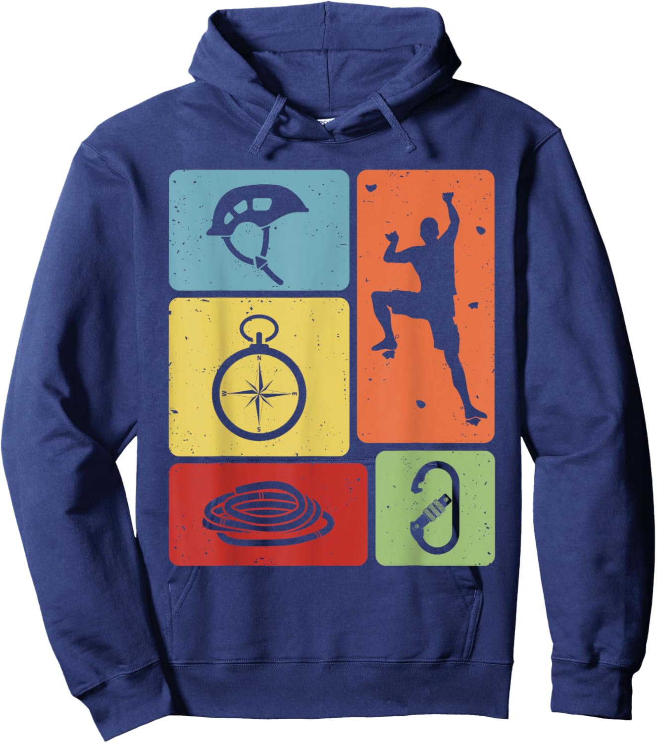 Funny Rock Climbing Bouldering Enthusiasts Men Women Kids Hoodie - Hoodie | Navy
