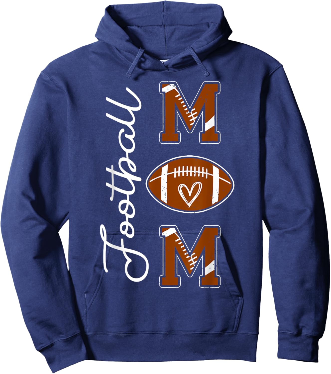 Football Mom Football Mom Shirt American Football Hoodie - Hoodie | Navy