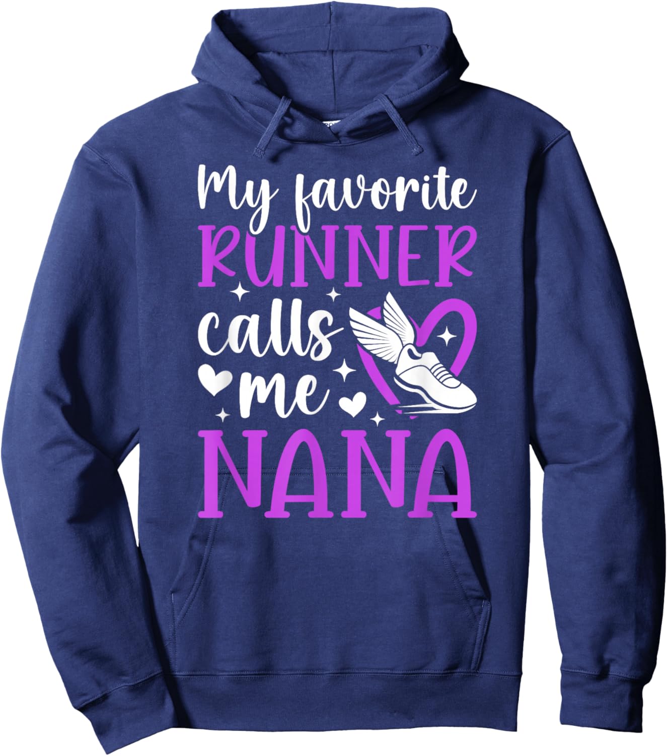 Proud Cross Country Nana Of A Cross Country Runner Nana Hoodie - Hoodie | Navy