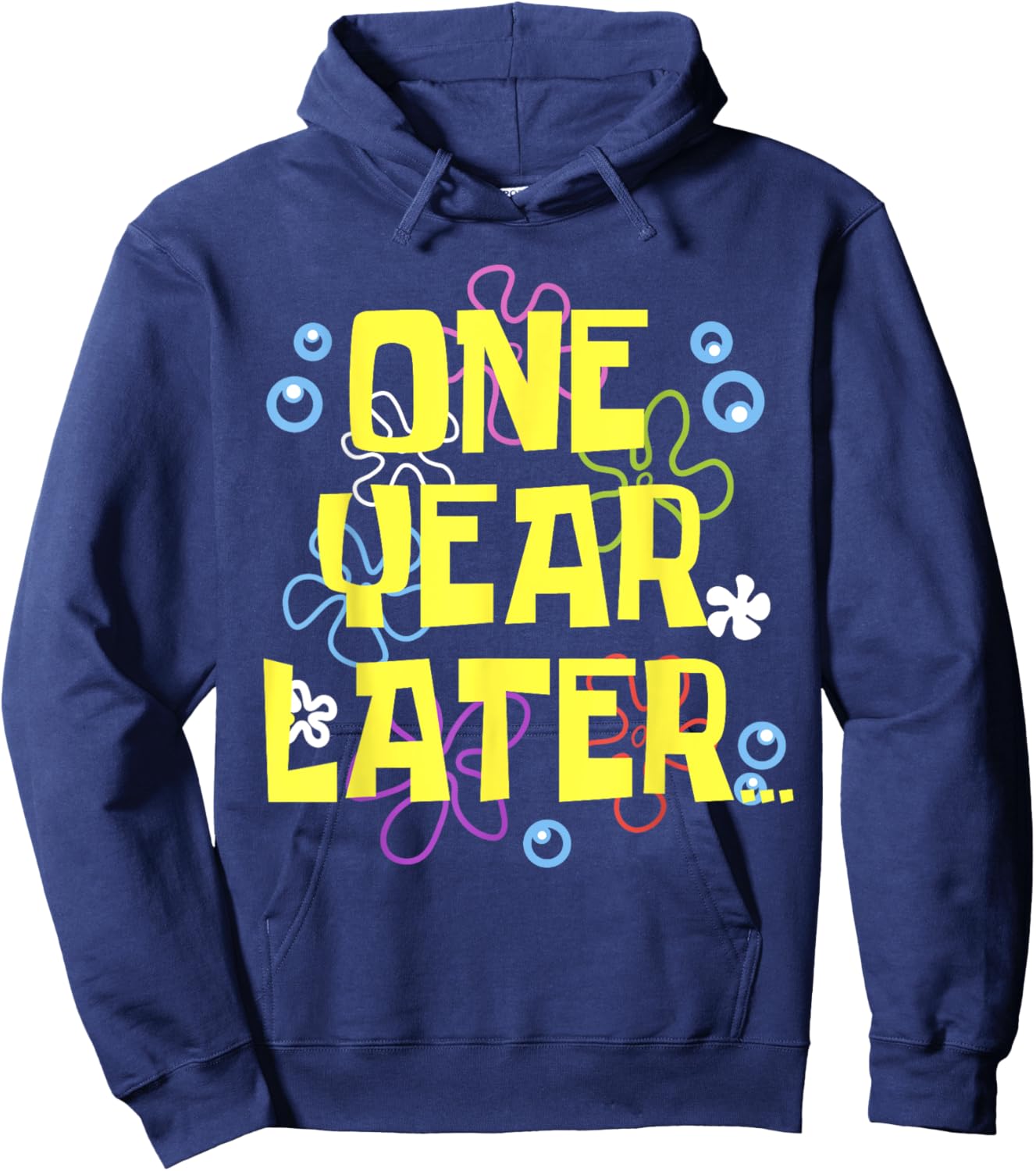 1 One YEAR LATER 1 year Old Birthday Gifts for Girls Kid Boy Hoodie - Hoodie | Navy