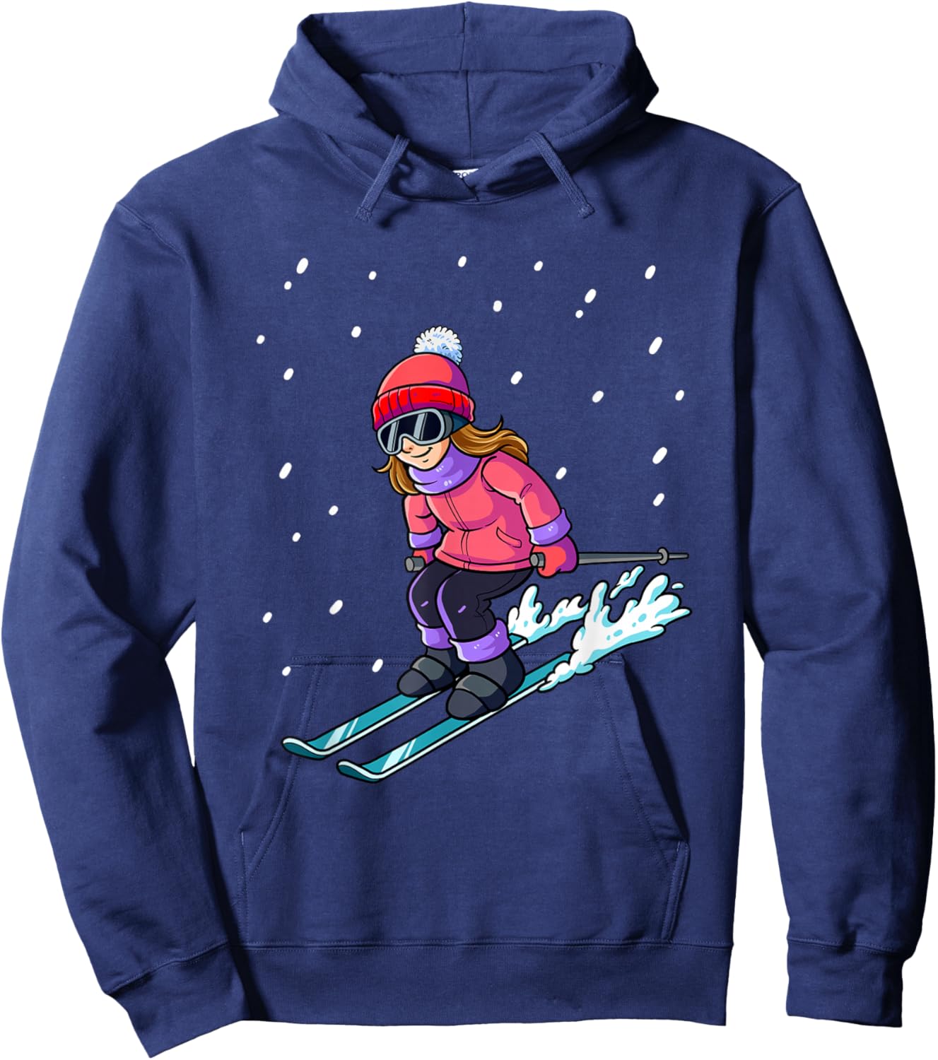 Ski Skiing Hoodie - Hoodie | Navy