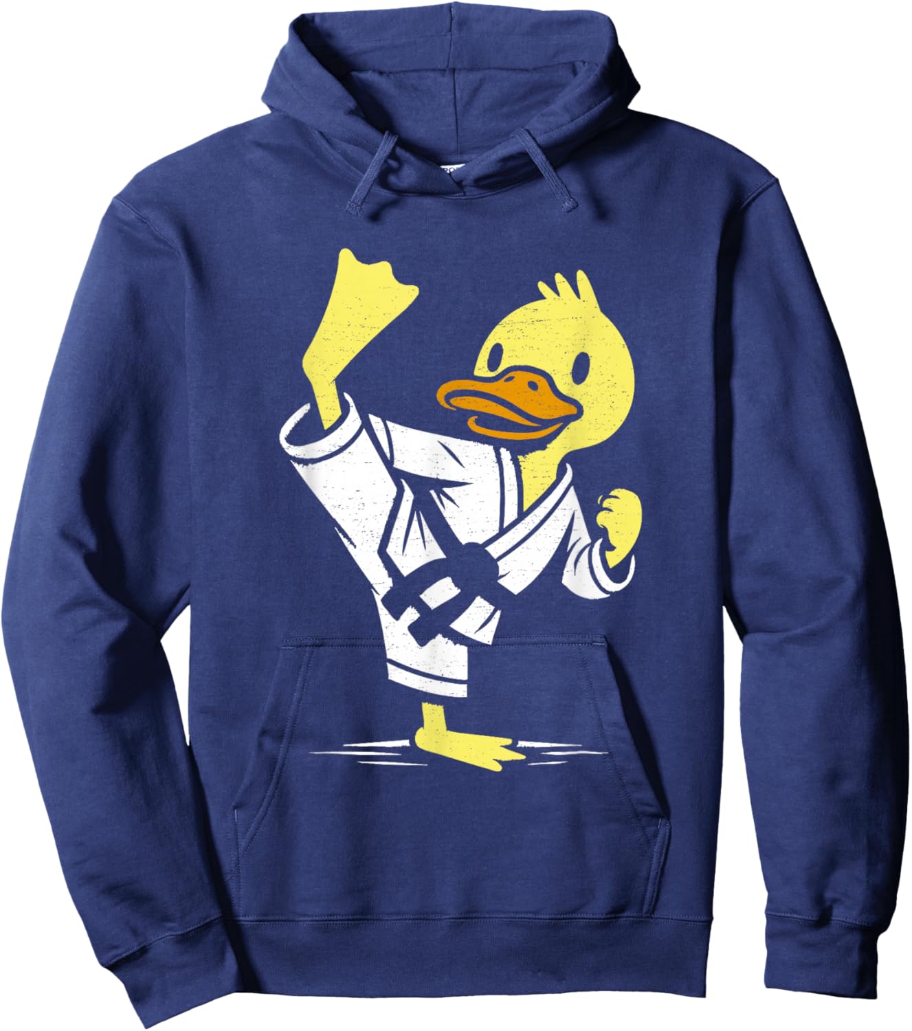 Duck Karate Funny Rubber Duck Lover Martial Arts Hoodie - Hoodie | Navy
