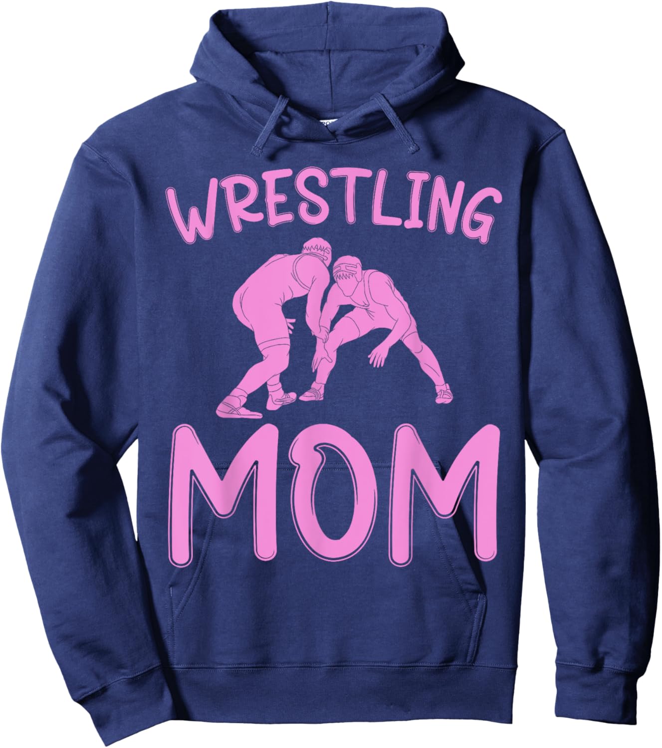 Funny Wrestling Mom for Wrestler Fans Wrestling Women Hoodie - Hoodie | Navy