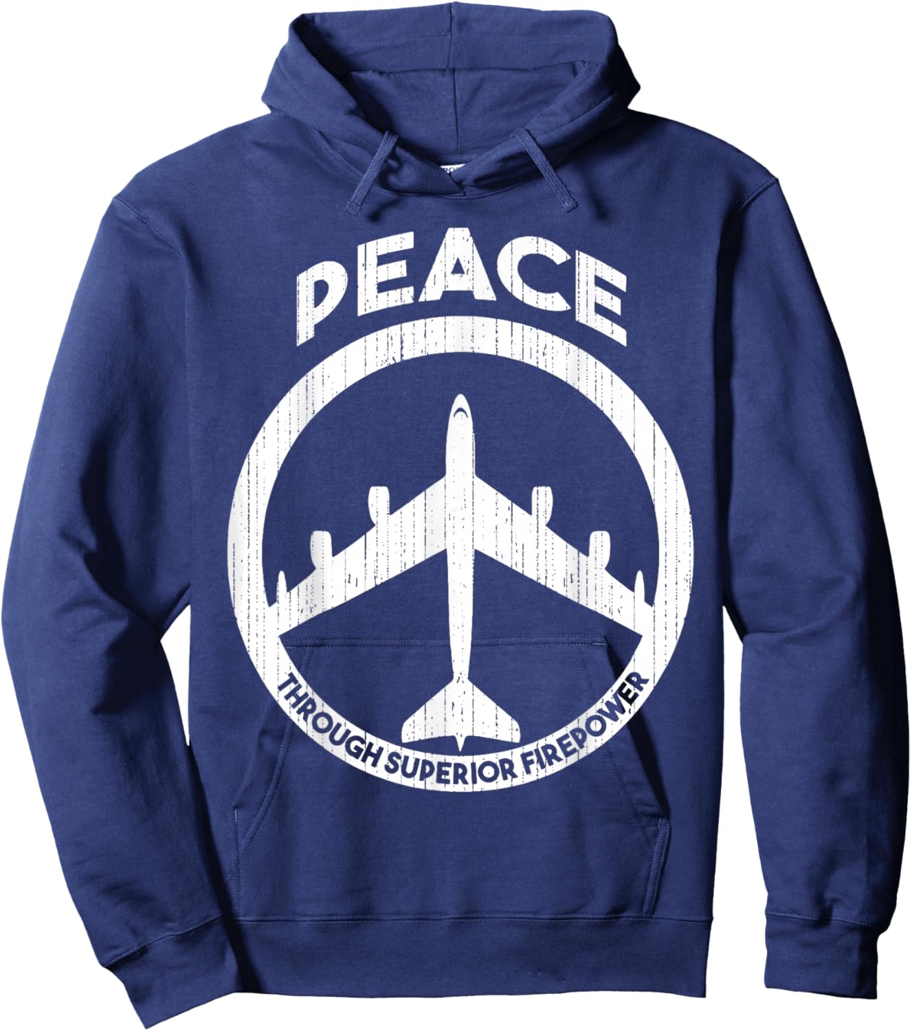 Peace through superior firepower Hoodie - Hoodie | Navy