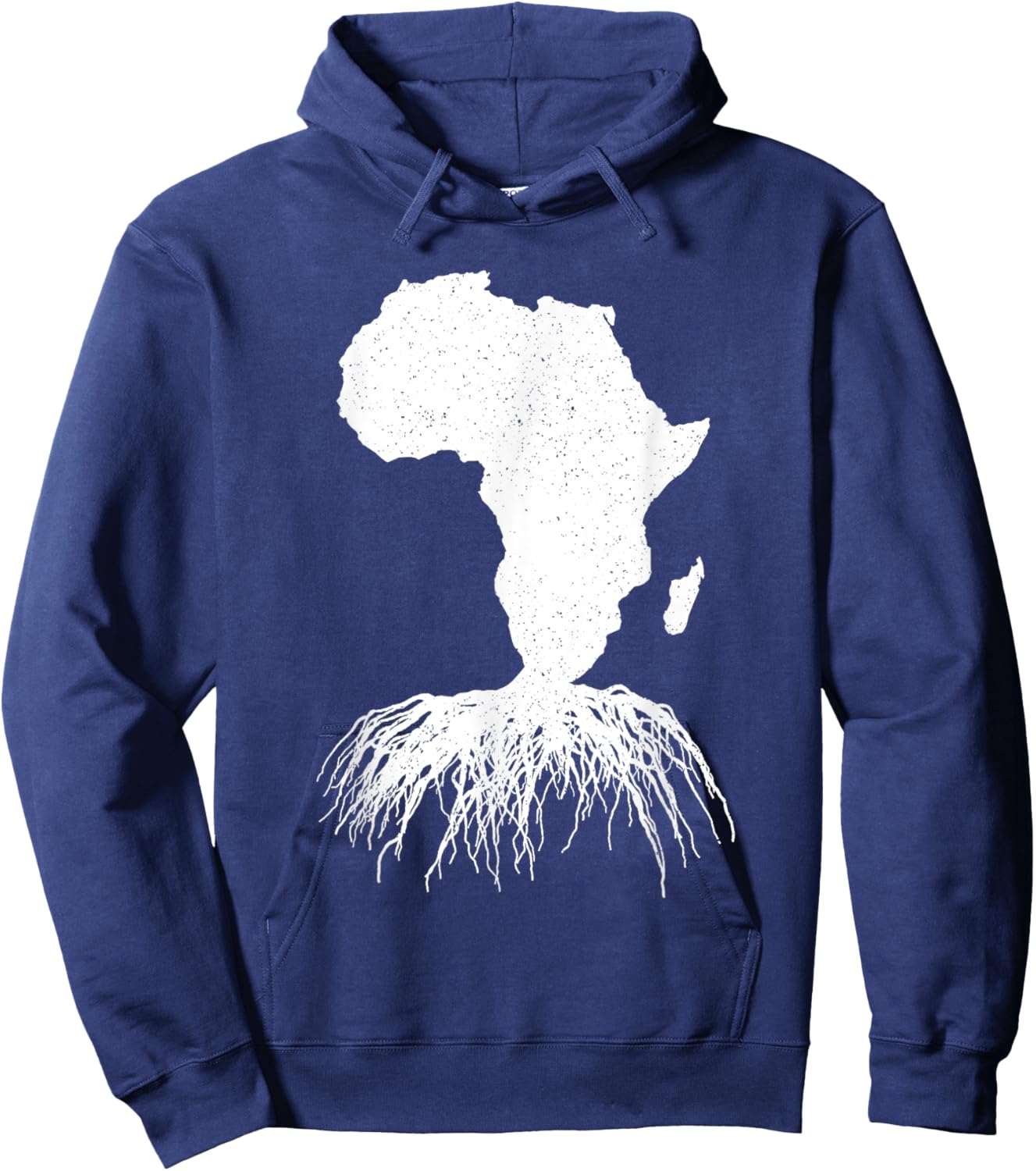 African Roots Art Women Afrocentric African Map Hoodie - Hoodie | Navy