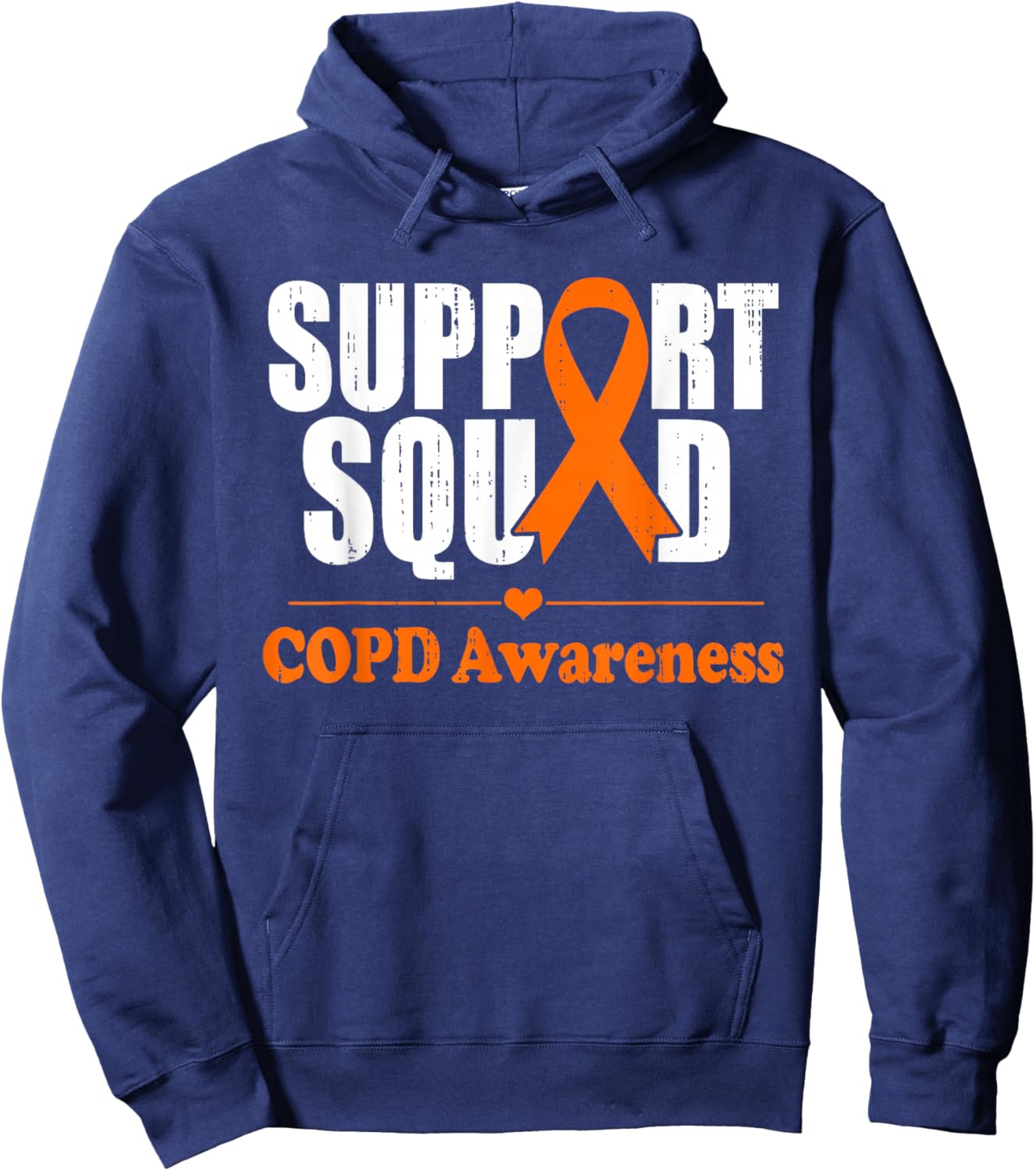 COPD Support Chronic Obstructive Pulmonary Disease Awareness Hoodie - Hoodie | Navy
