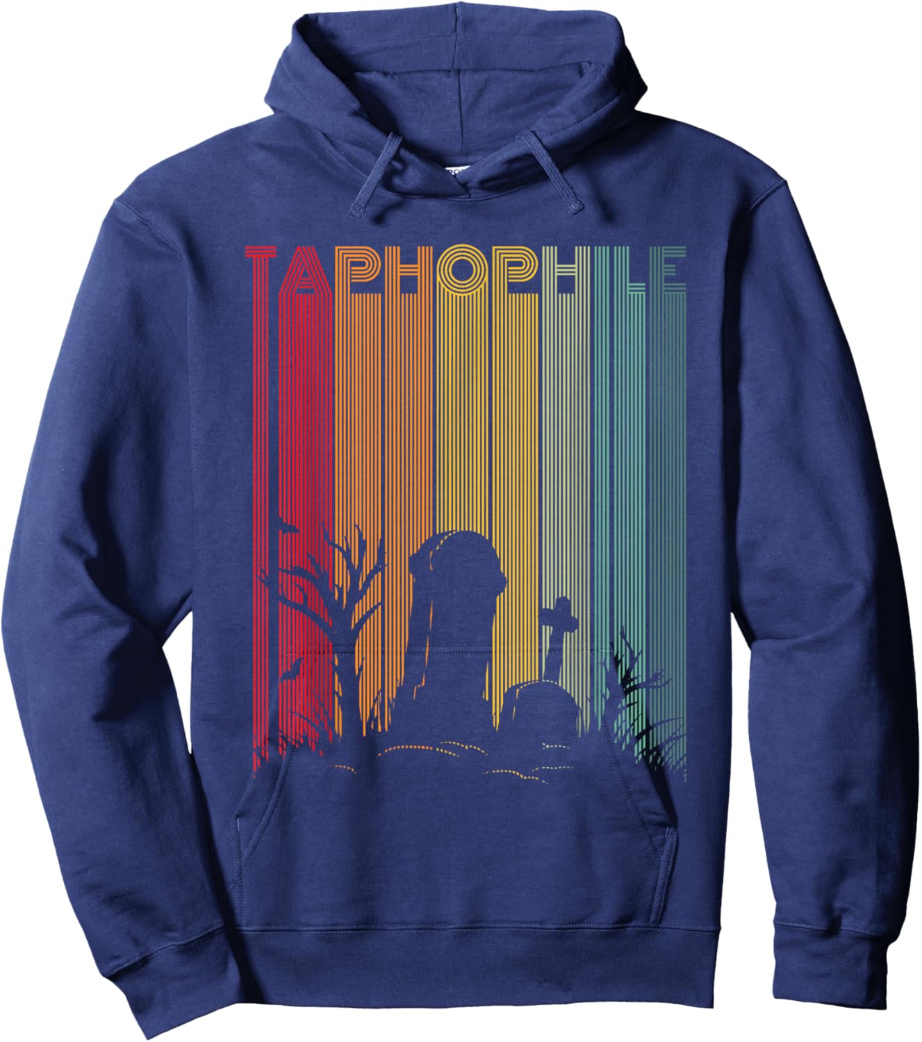 Taphophilia Quote for a Taphophile Hoodie - Hoodie | Navy