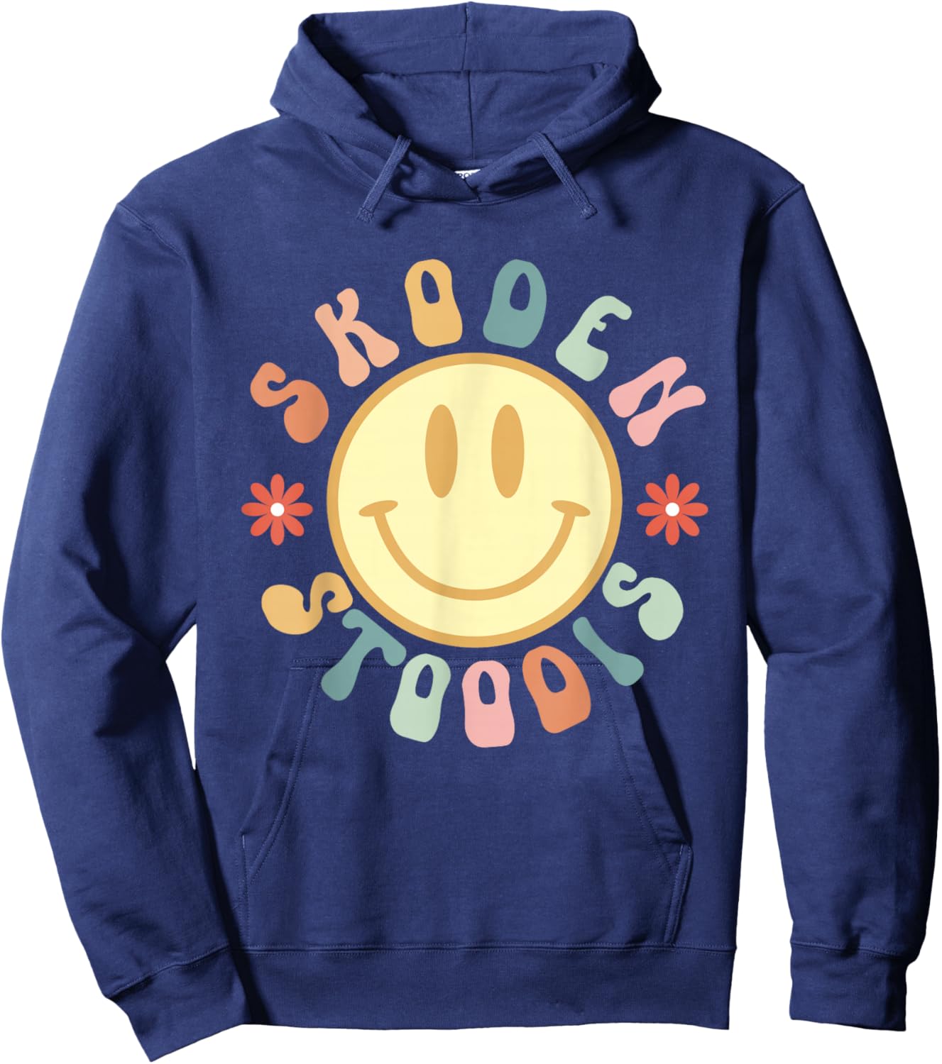 Skoden Stoodis Groovy Retro Native American Indigenous Hoodie - Hoodie | Navy