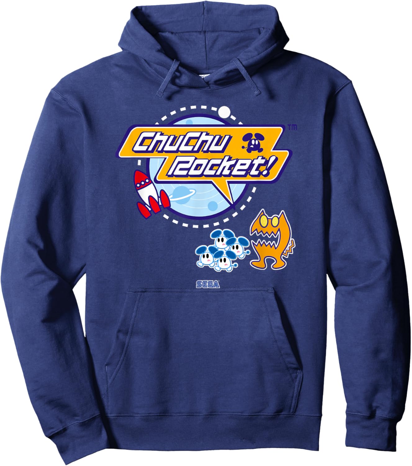 Chu Chu Rocket! SEGA Dreamcast video game Hoodie - Hoodie | Navy