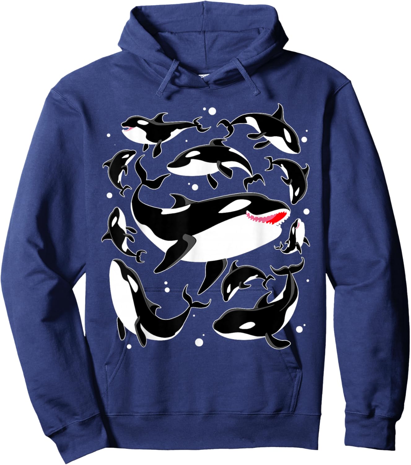 Cool Orca Art Women Kids Killer Whale Orca Lover Hoodie - Hoodie | Navy