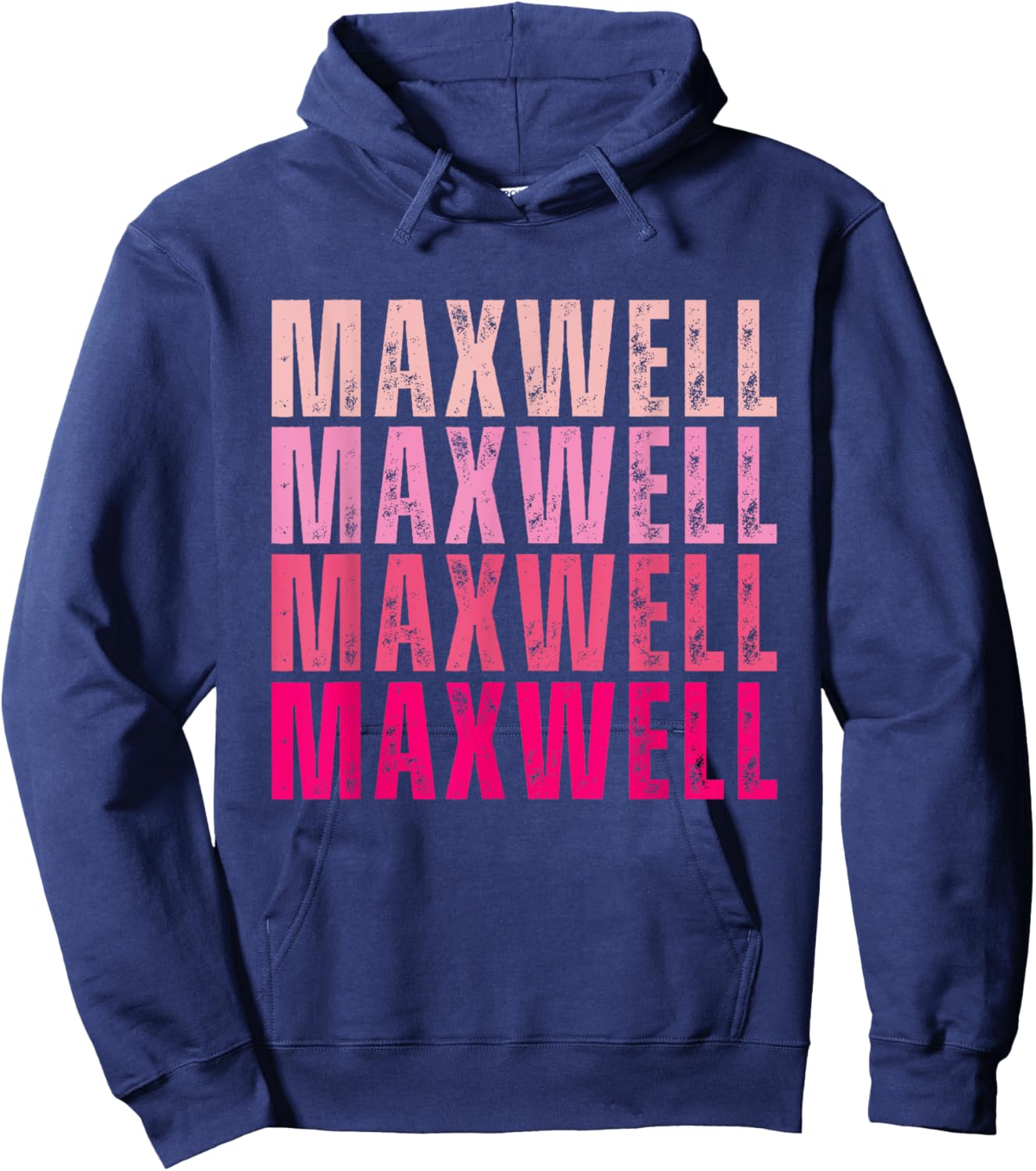 Personalized Name Maxwell I Love Maxwell Vintage Hoodie - Hoodie | Navy
