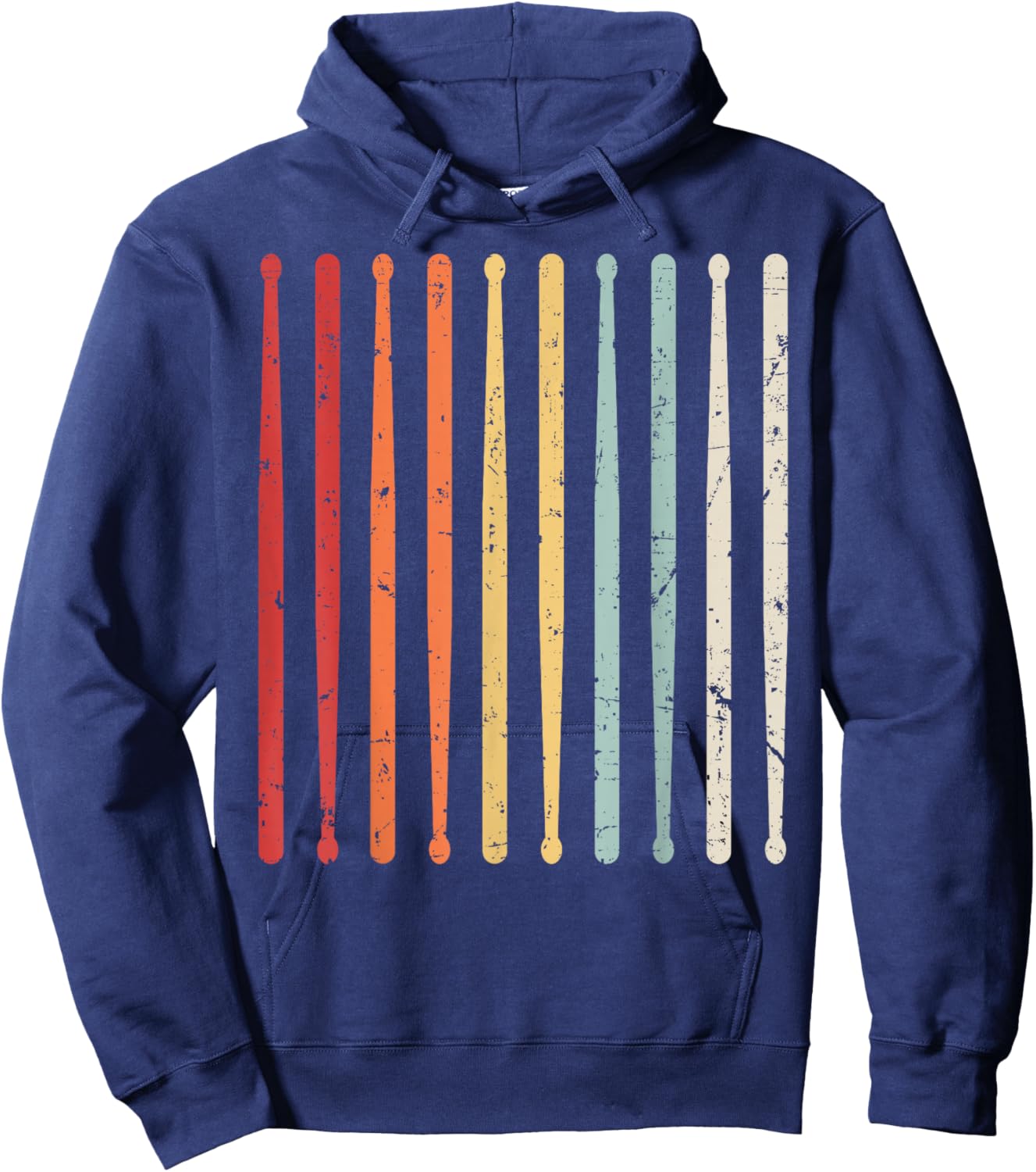 Funny Drummer Art Women Kids Drumming Lover Drummer Hoodie - Hoodie | Navy