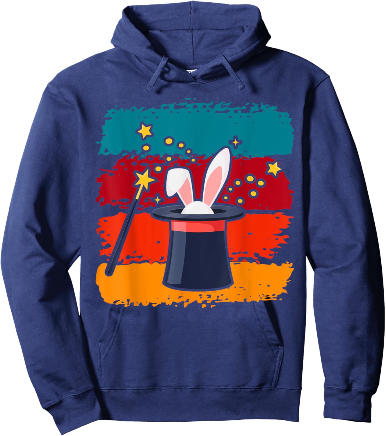 Magicians Hat for Magician Magic Icons Boys Magician Hoodie - Hoodie | Navy