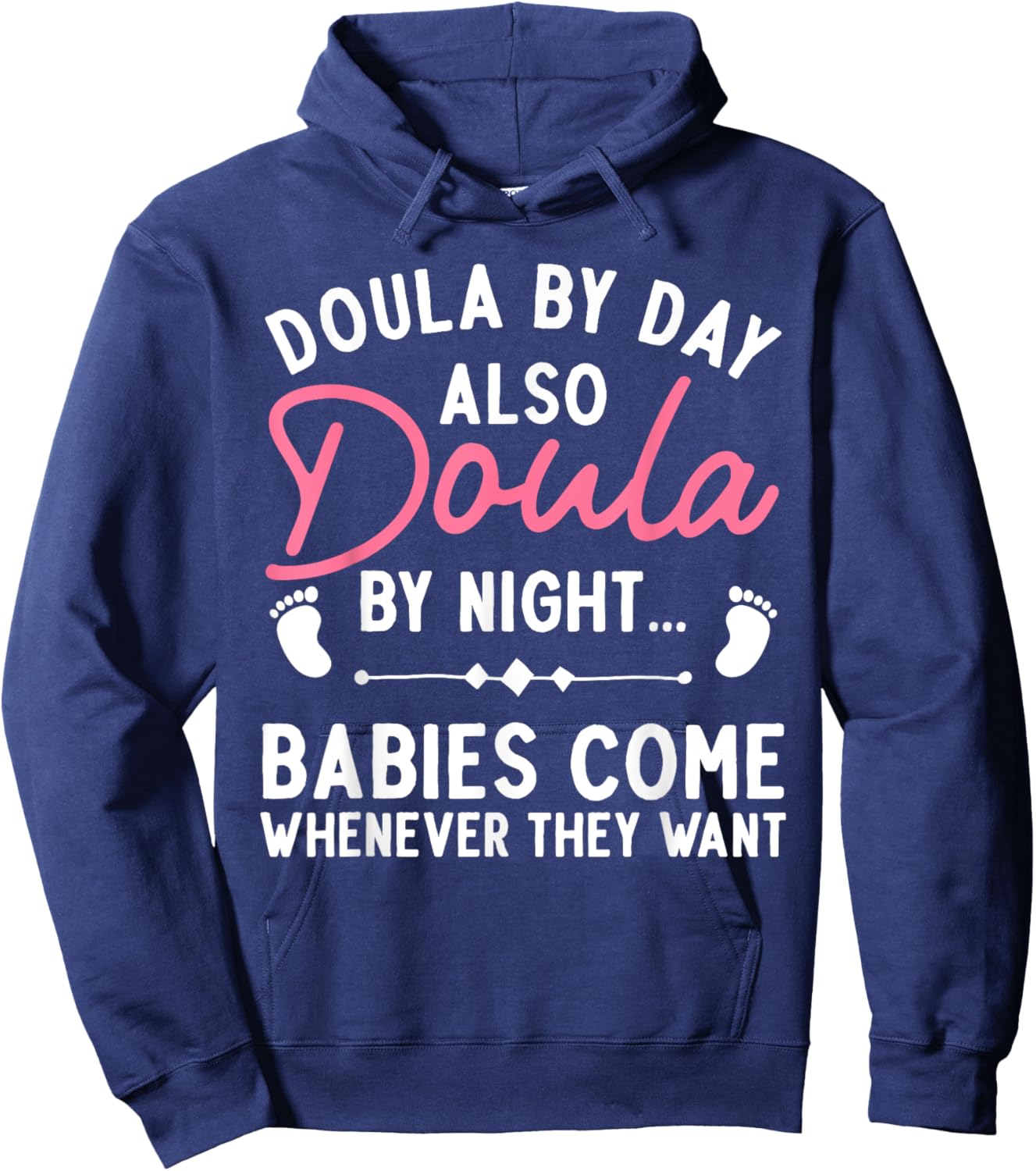Doula Art Girl Labor & Delivery Birth Worker Doula Hoodie - Hoodie | Navy