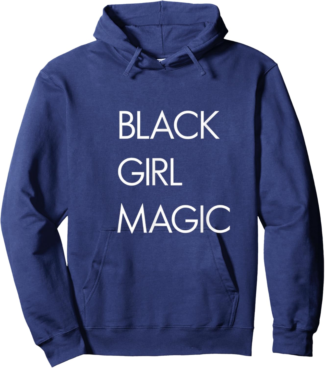 Black Girl Magic Bold Empowerment Statement Hoodie - Hoodie | Navy