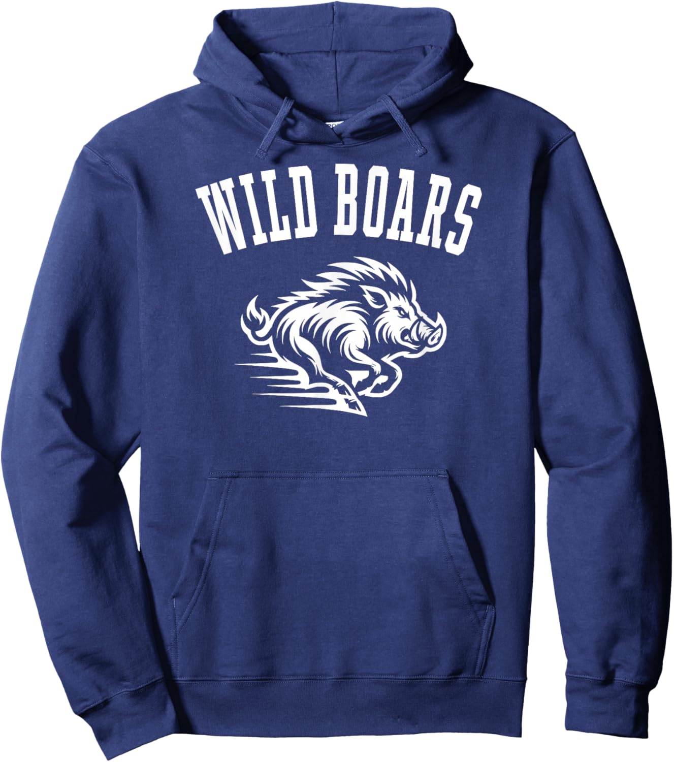 Wild Boars Mascot for Players and Fans Hoodie - Hoodie | Navy