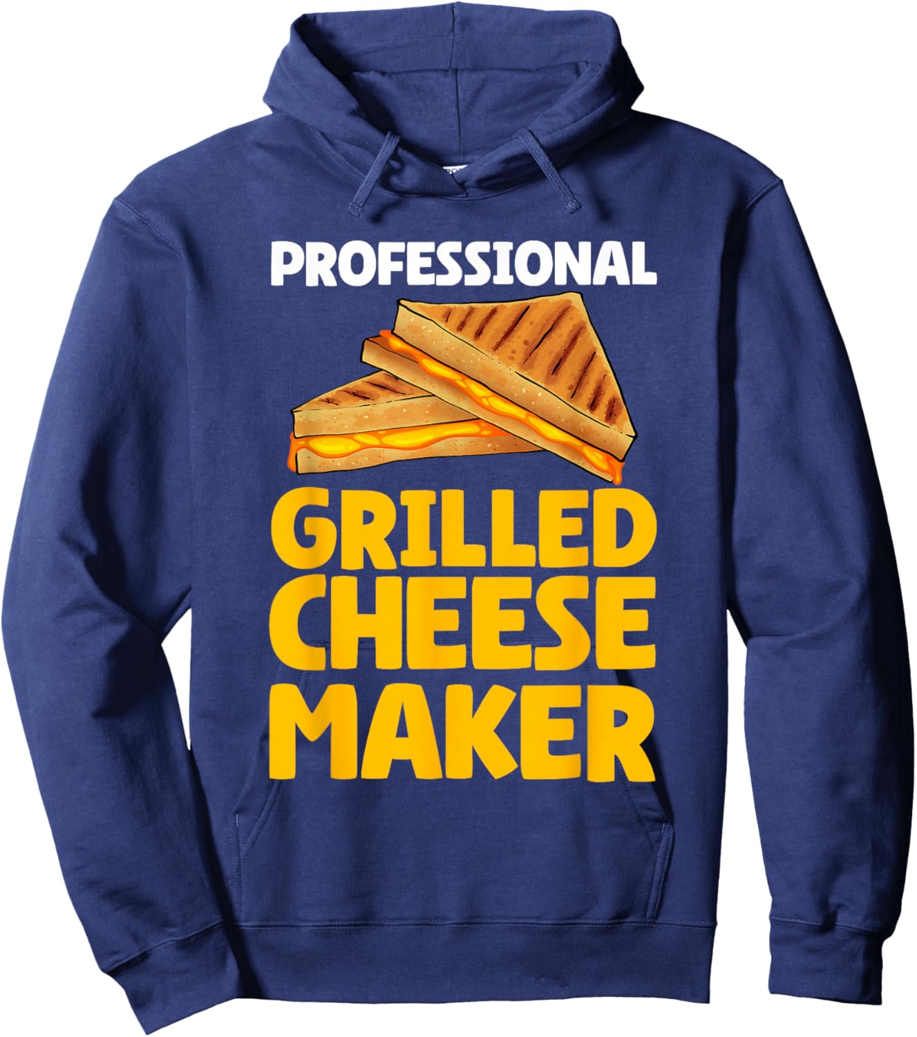 Grilled Cheese Design Women Grilled Cheese Sandwich Hoodie - Hoodie | Navy