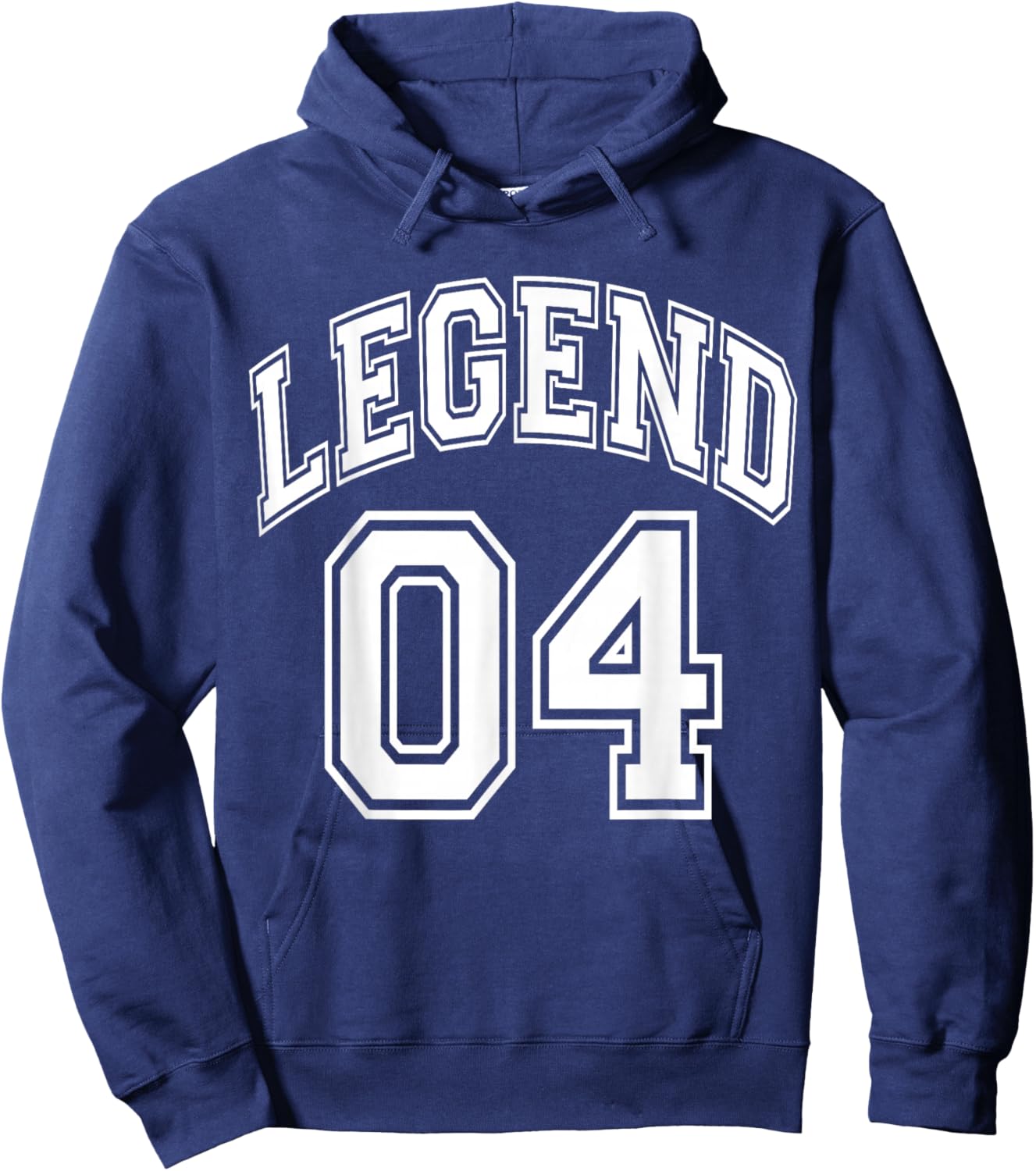 Legend 04 Number Varsity Team - 04th Birthday & 04 Years Old Hoodie - Hoodie | Navy