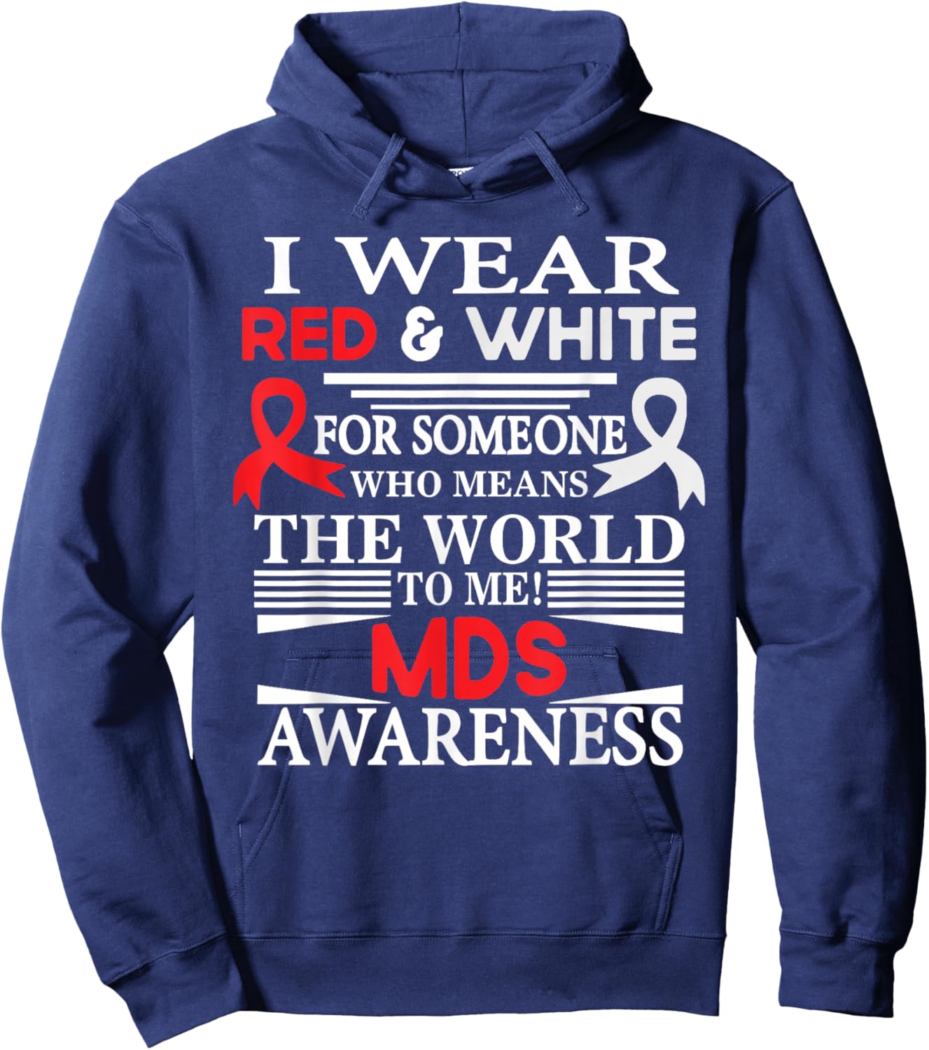 MDS Myelodysplastic Syndrome Awareness Hoodie - Hoodie | Navy