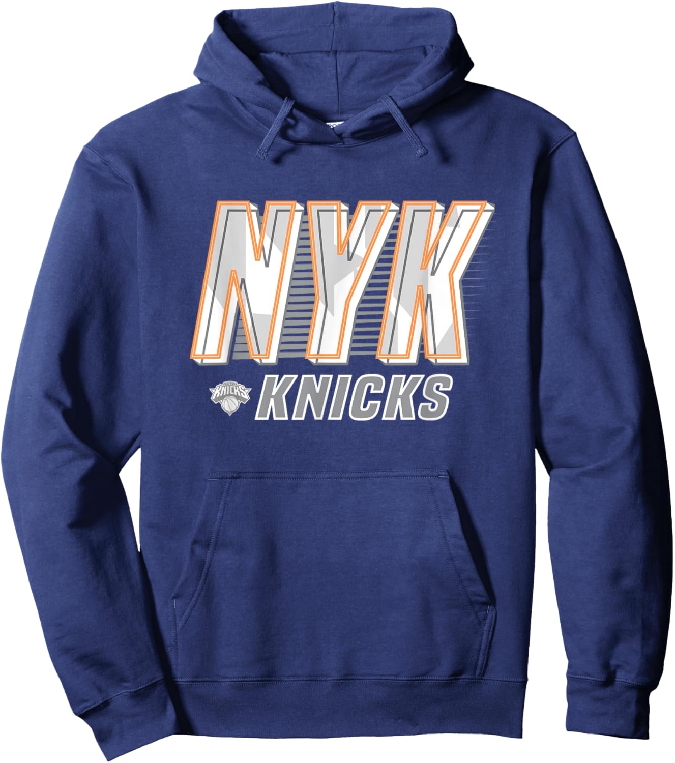 NBA New York Knicks Type Stack Logo Hoodie - Hoodie | Navy
