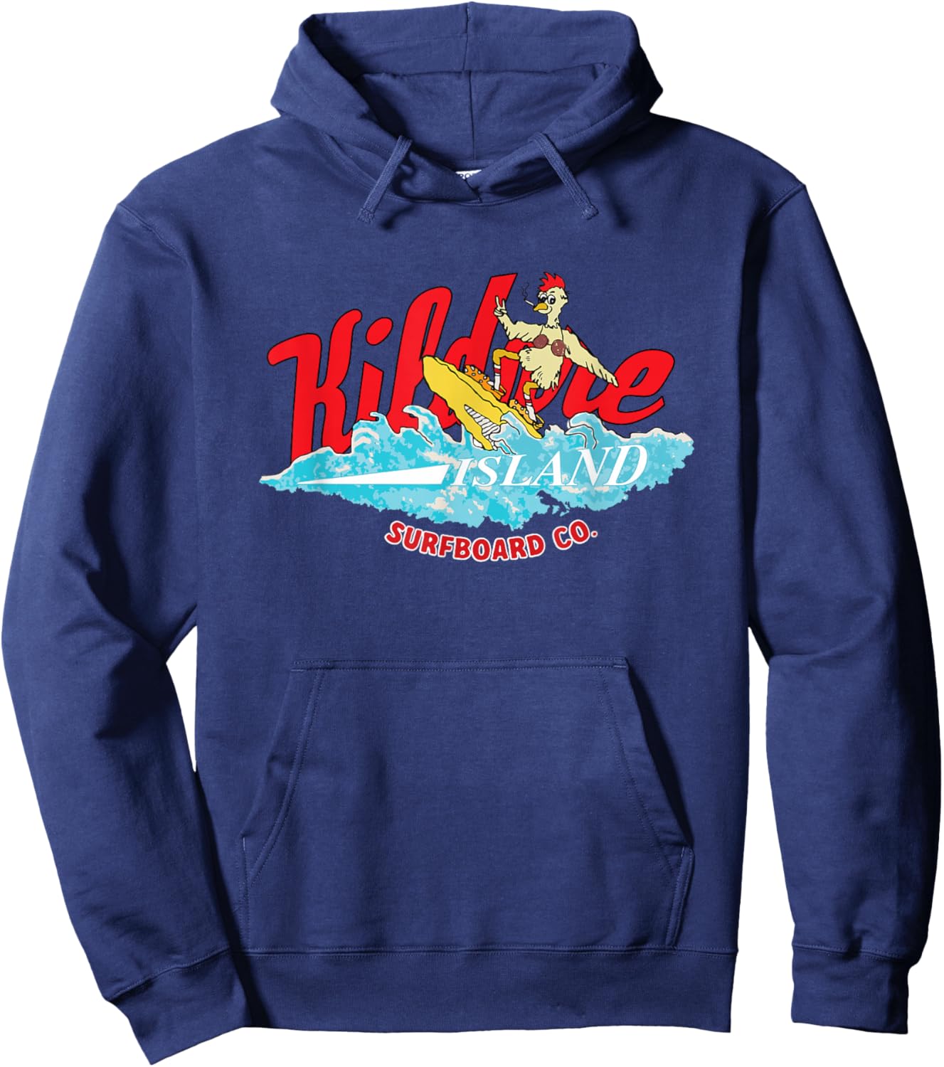 Outer Banks Island Chicken Kildare Island Surfboard Co. Hoodie - Hoodie | Navy