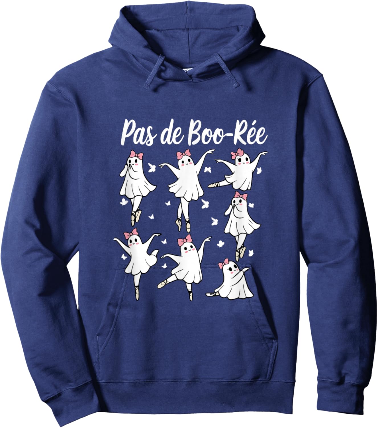 Pas de BOO-rée Ghost Ballet Dancer Halloween Dance Teacher Hoodie - Hoodie | Navy