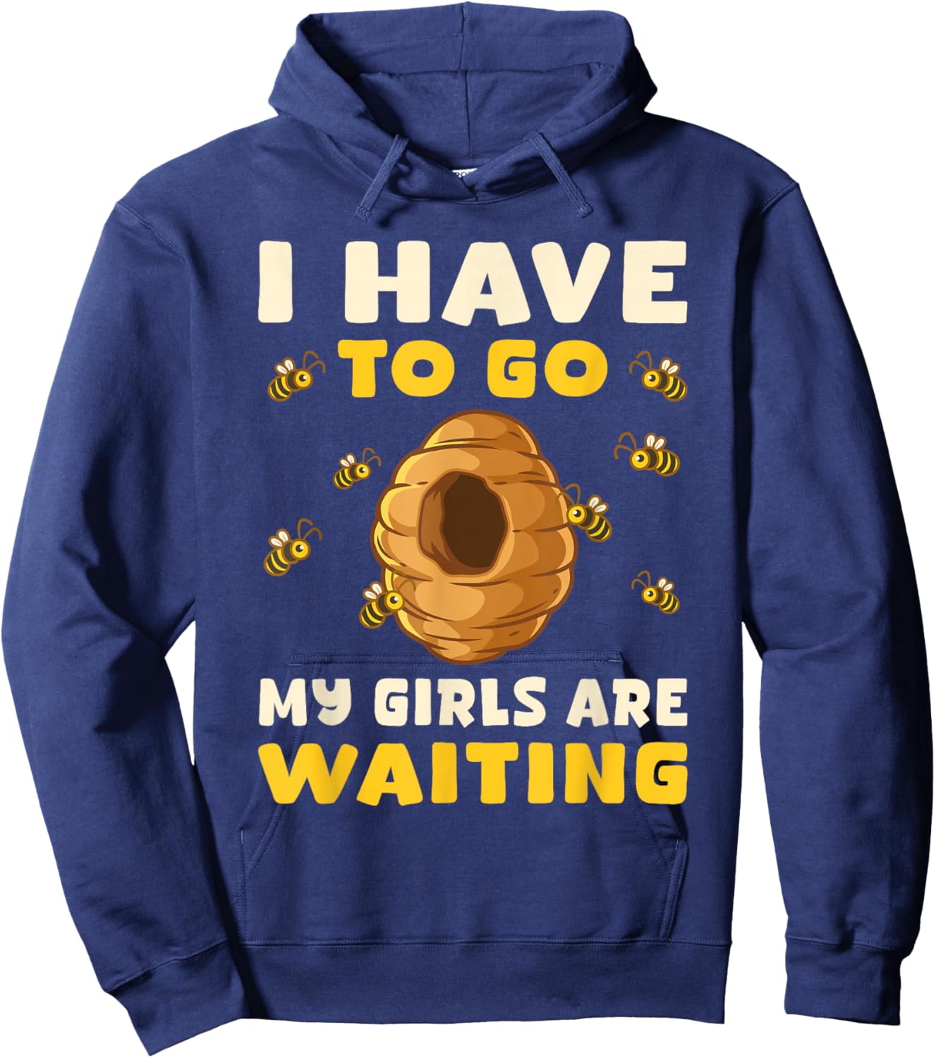Funny Beekeeper Farming Honeybee Beekeeping Bee Lover Saying Hoodie - Hoodie | Navy