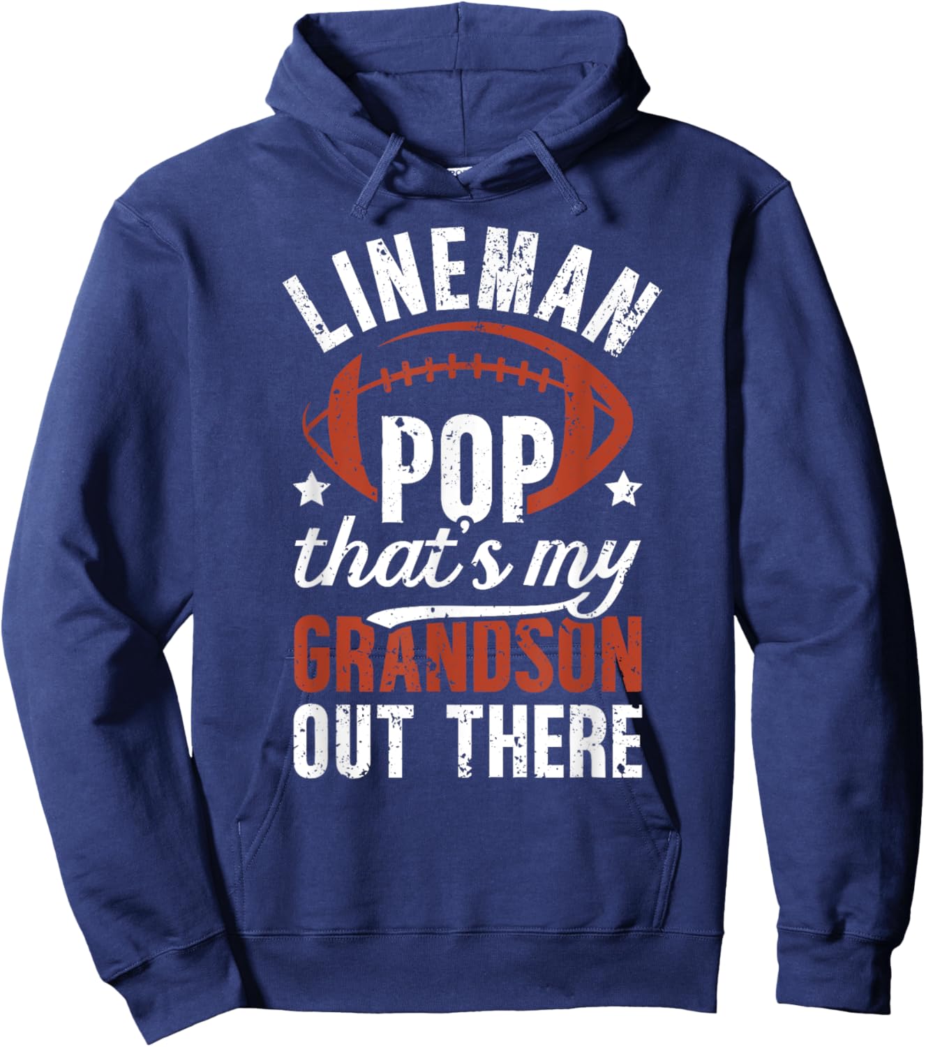 Football Lineman Pop Proud Pop Of A Football Lineman Hoodie - Hoodie | Navy