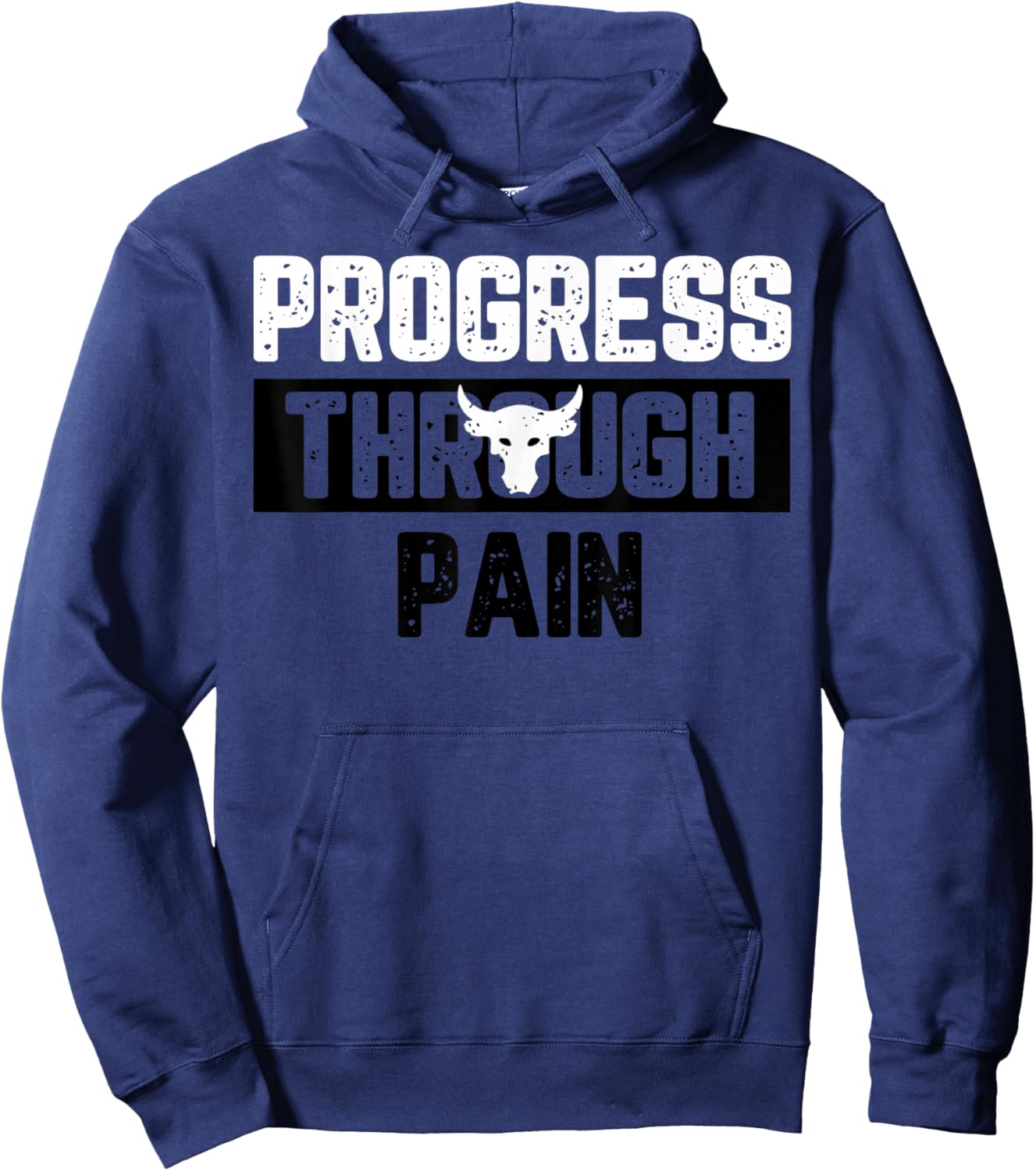 Progress Through Pain Hoodie - Hoodie | Navy