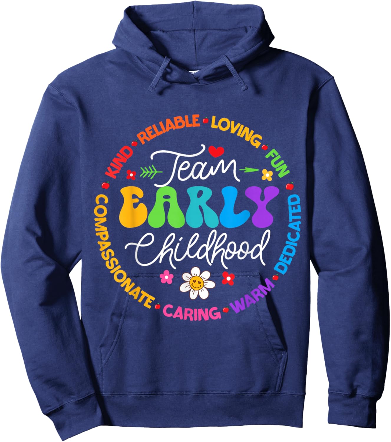 Early Childhood Team ECE Teacher Back to School Education Hoodie - Hoodie | Navy
