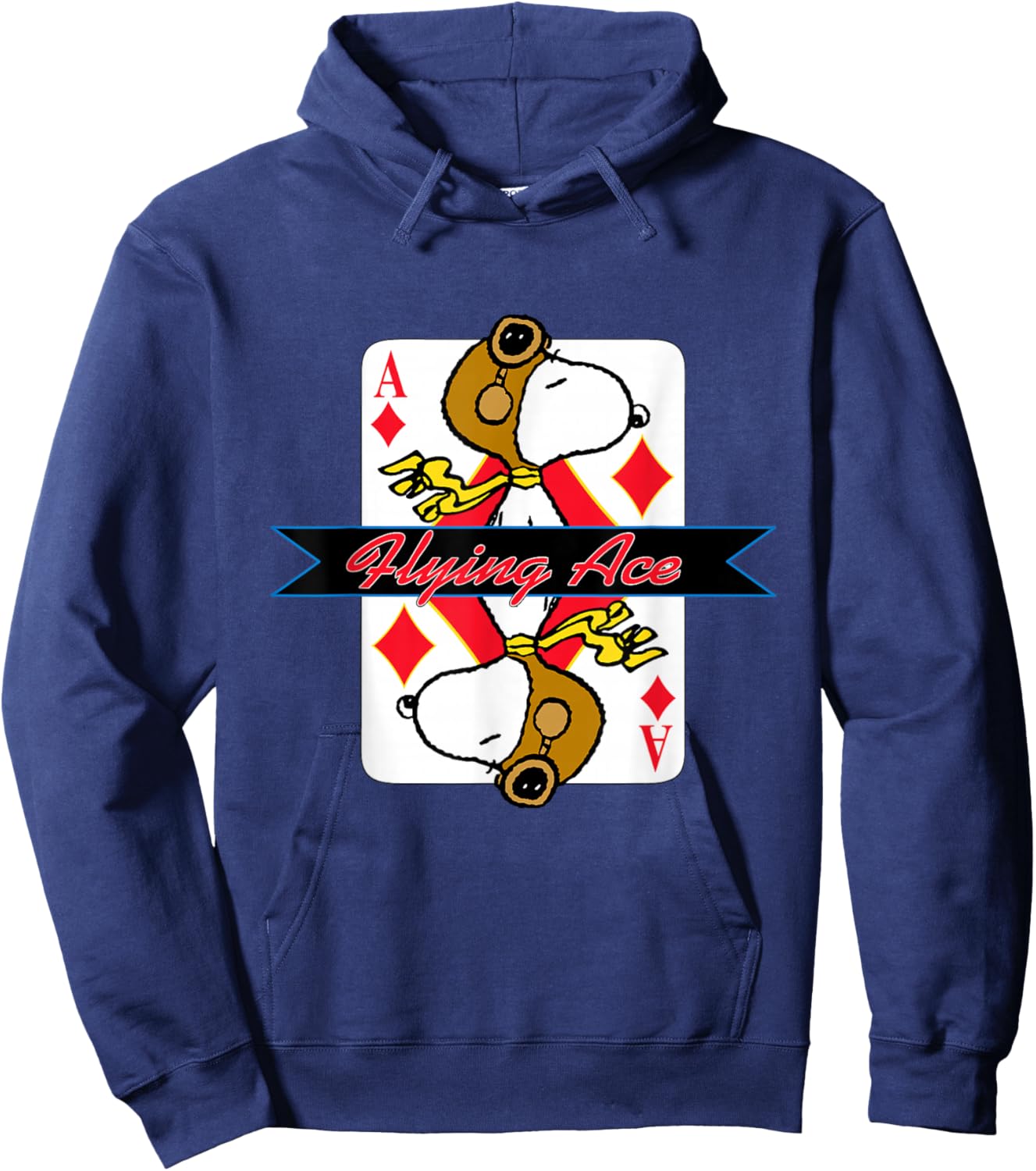 Peanuts Snoopy Flying Ace Hoodie - Hoodie | Navy