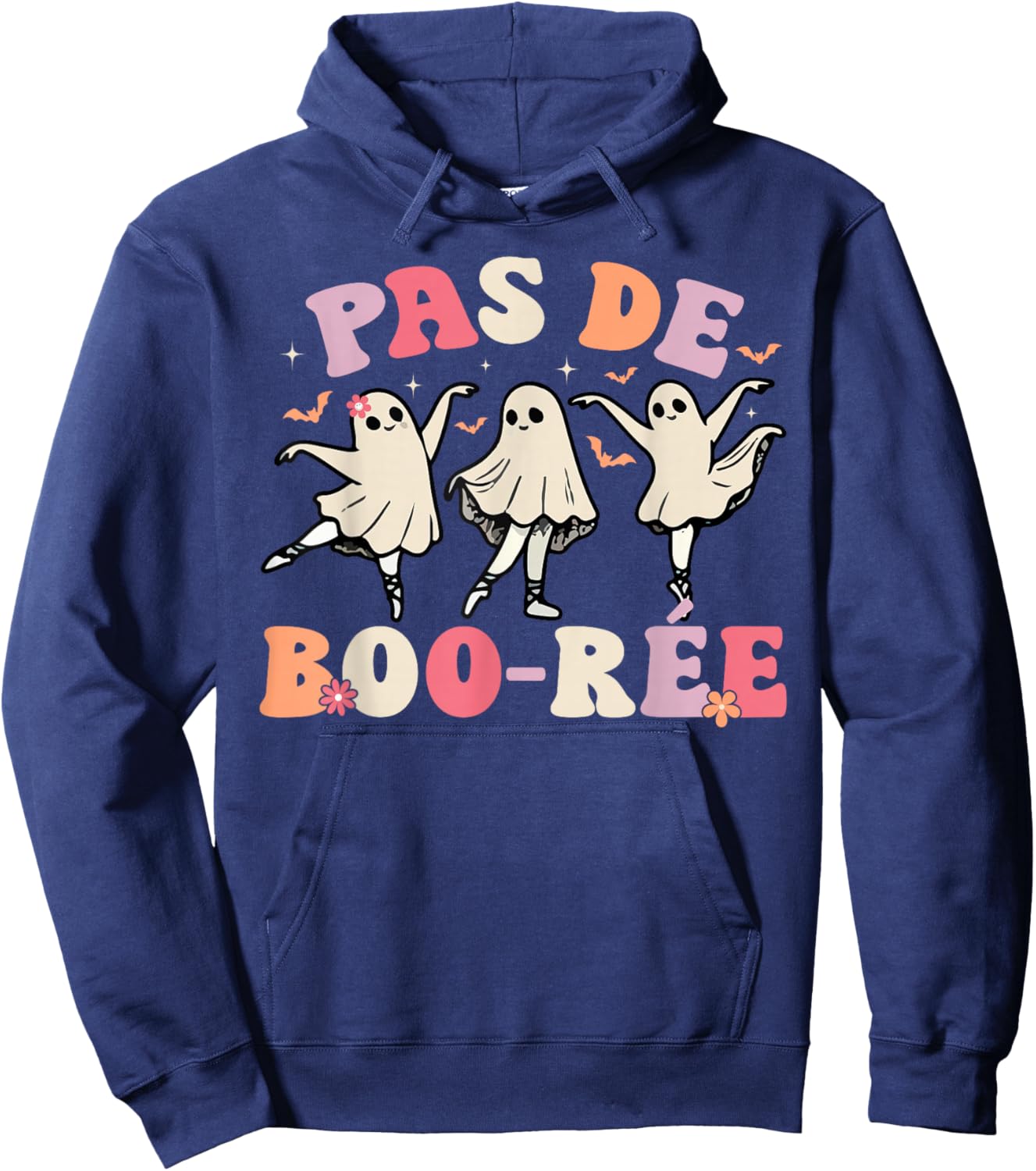 Pas de BOO-rée Ghost Ballet Dancer Halloween Dance Teacher Hoodie - Hoodie | Navy