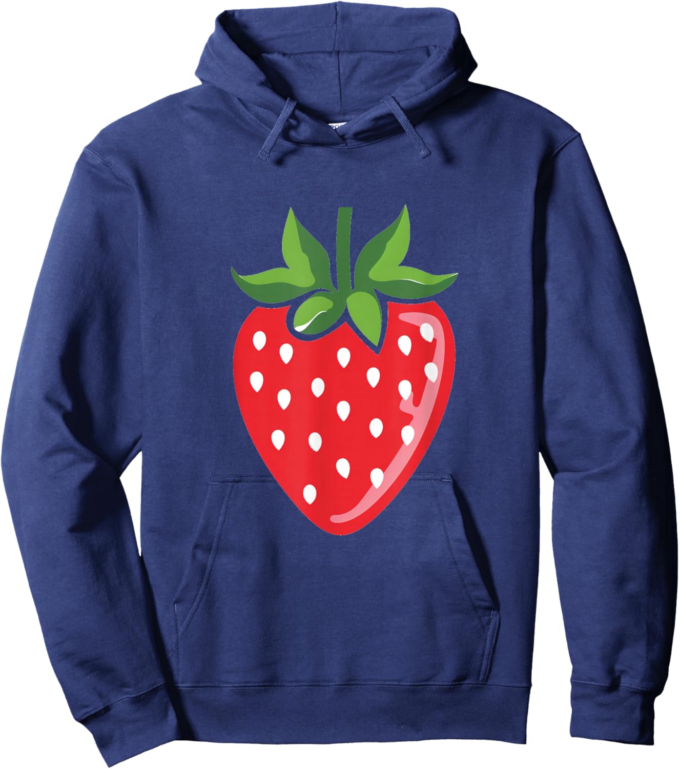 Strawberry - Funny Strawberry Fruit Hoodie - Hoodie | Navy