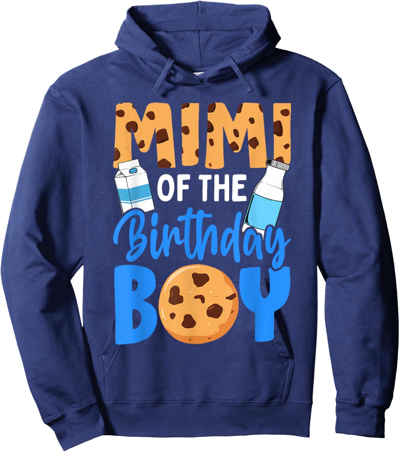Mimi of the birthday boy Milk and Cookies 1st birthday Hoodie - Hoodie | Navy