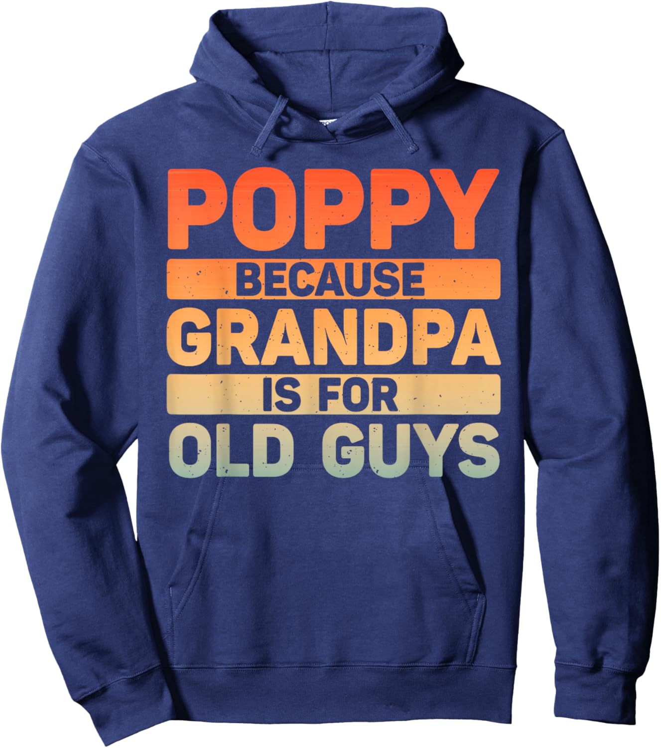 Poppy Design For Grandpa From Grandkids Father's Day Poppy Hoodie - Hoodie | Navy