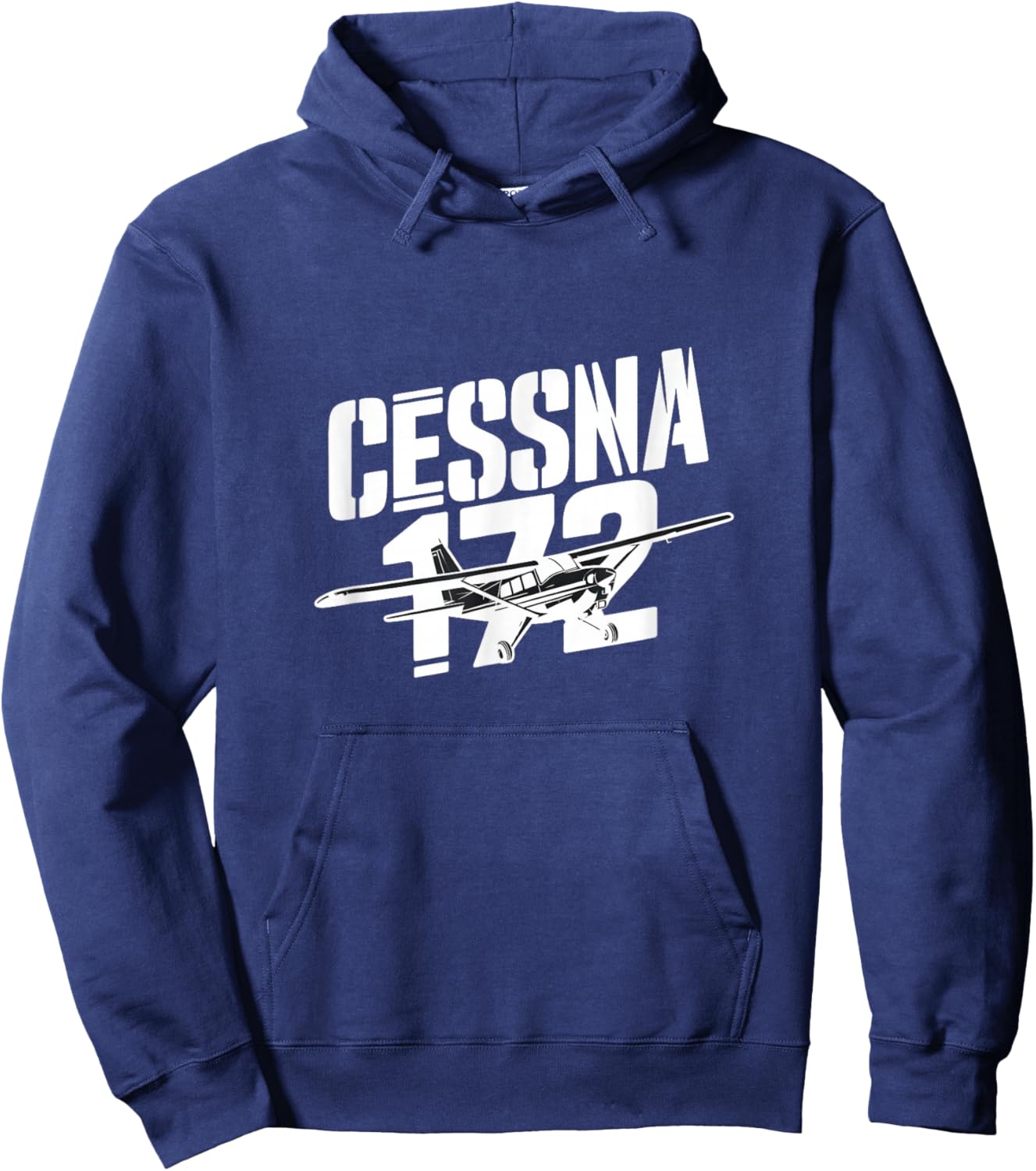 C172 Skyhawk C-172 Airplane Classic Vintage Aviation Pilot Hoodie - Hoodie | Navy