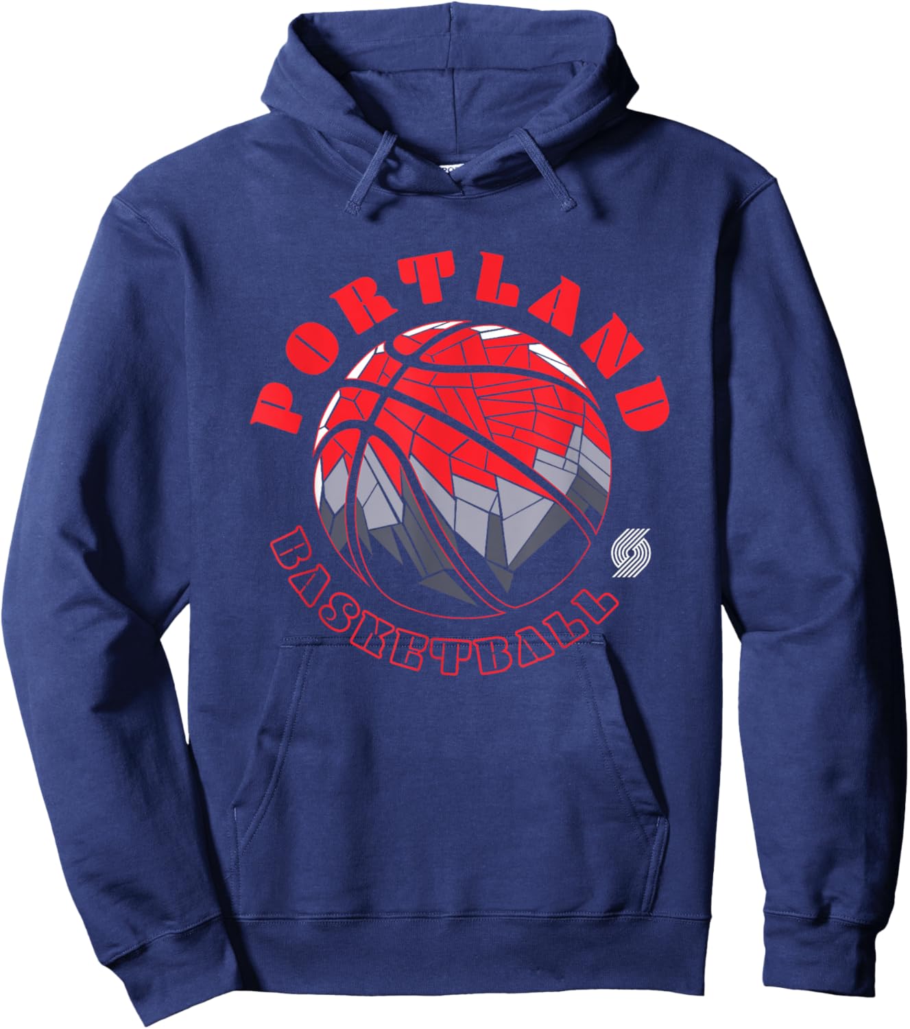 NBA Portland Trail Blazers Neon Prism Basketball Hoodie - Hoodie | Navy