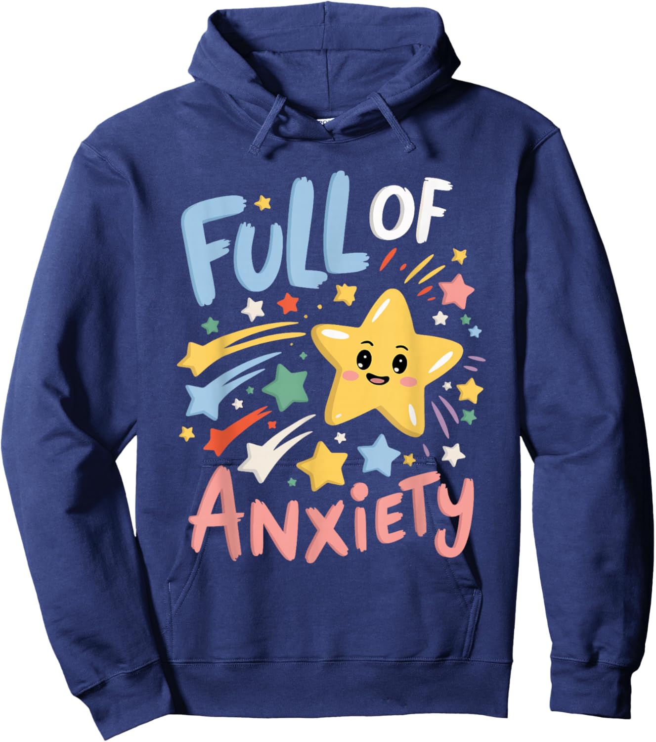 Full Of Anxiety Hoodie - Hoodie | Navy