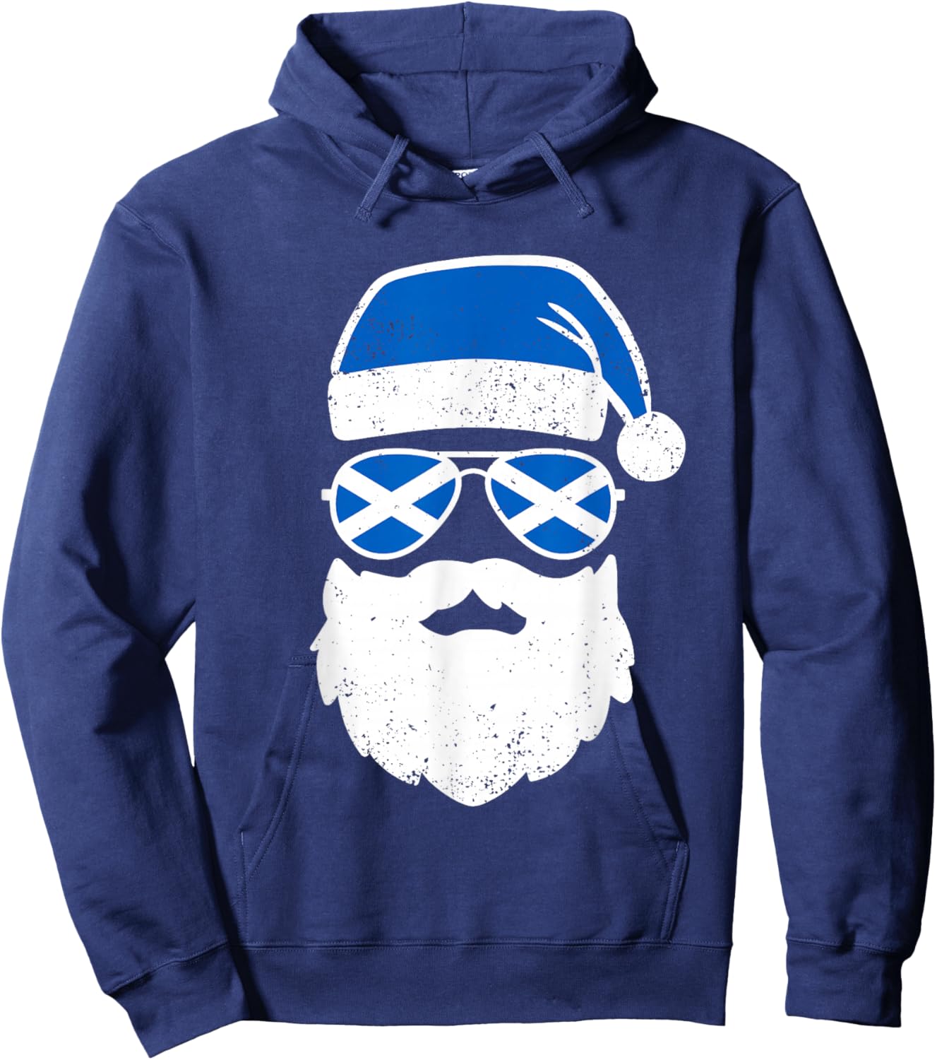Funny Scottish Christmas Pajama Funny Matching Family Hoodie - Hoodie | Navy