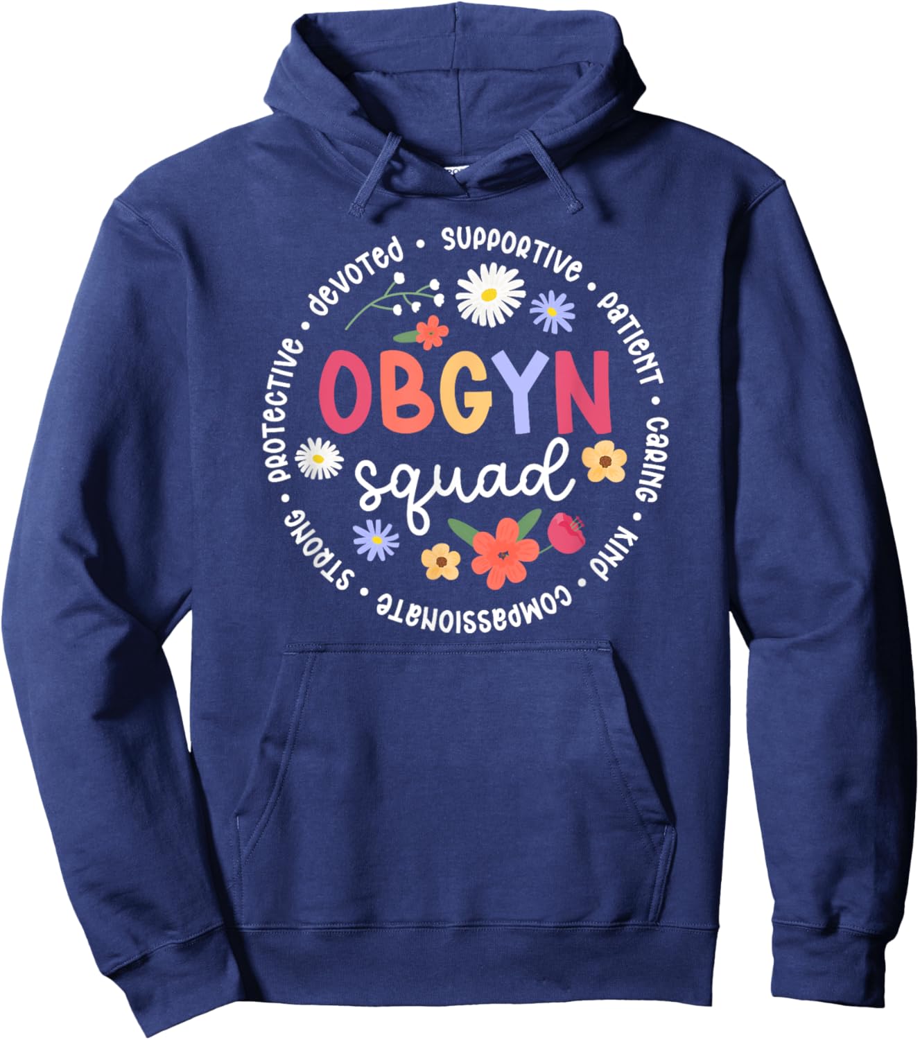 OBGYN Squad Appreciation Circle OB/GYN Team Best OBGYN Hoodie - Hoodie | Navy