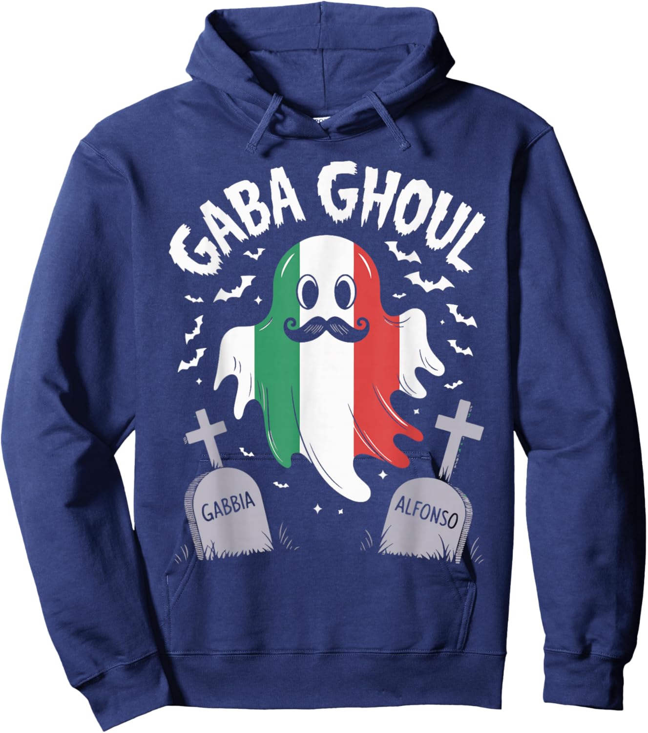 GABA Ghoul Halloween Costume Ghost Funny Italian Gabagool Hoodie - Hoodie | Navy