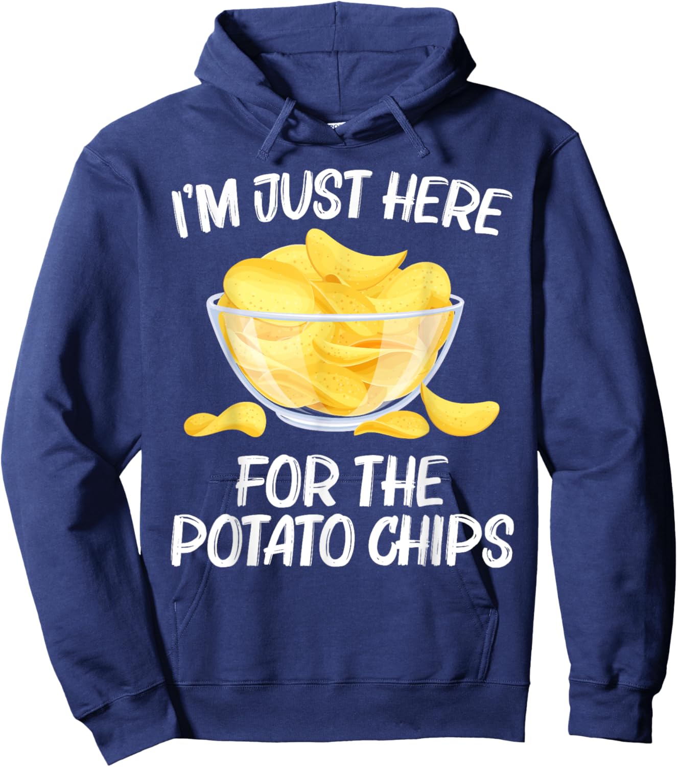 Cool Potato Chips Art Women Kids Potato Chips Lover Hoodie - Hoodie | Navy