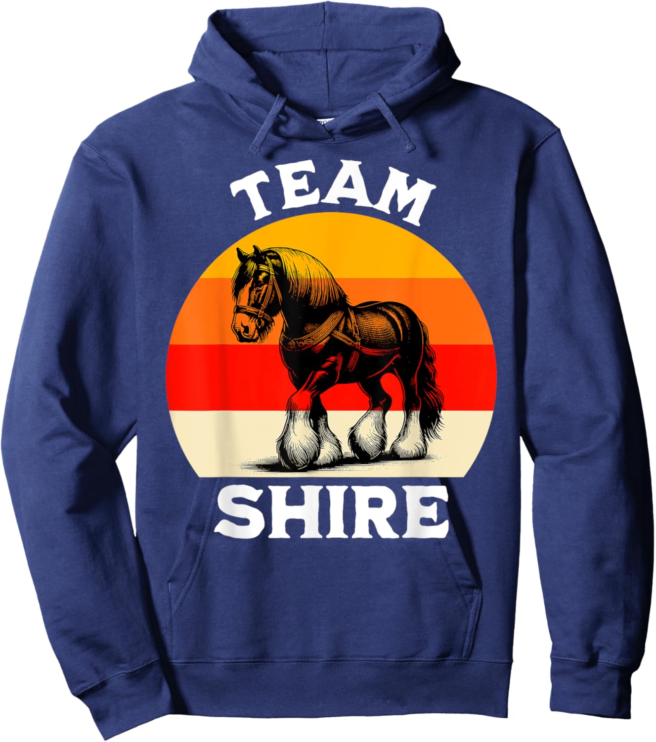 Shire Horse Team American Shire Horse Hoodie - Hoodie | Navy