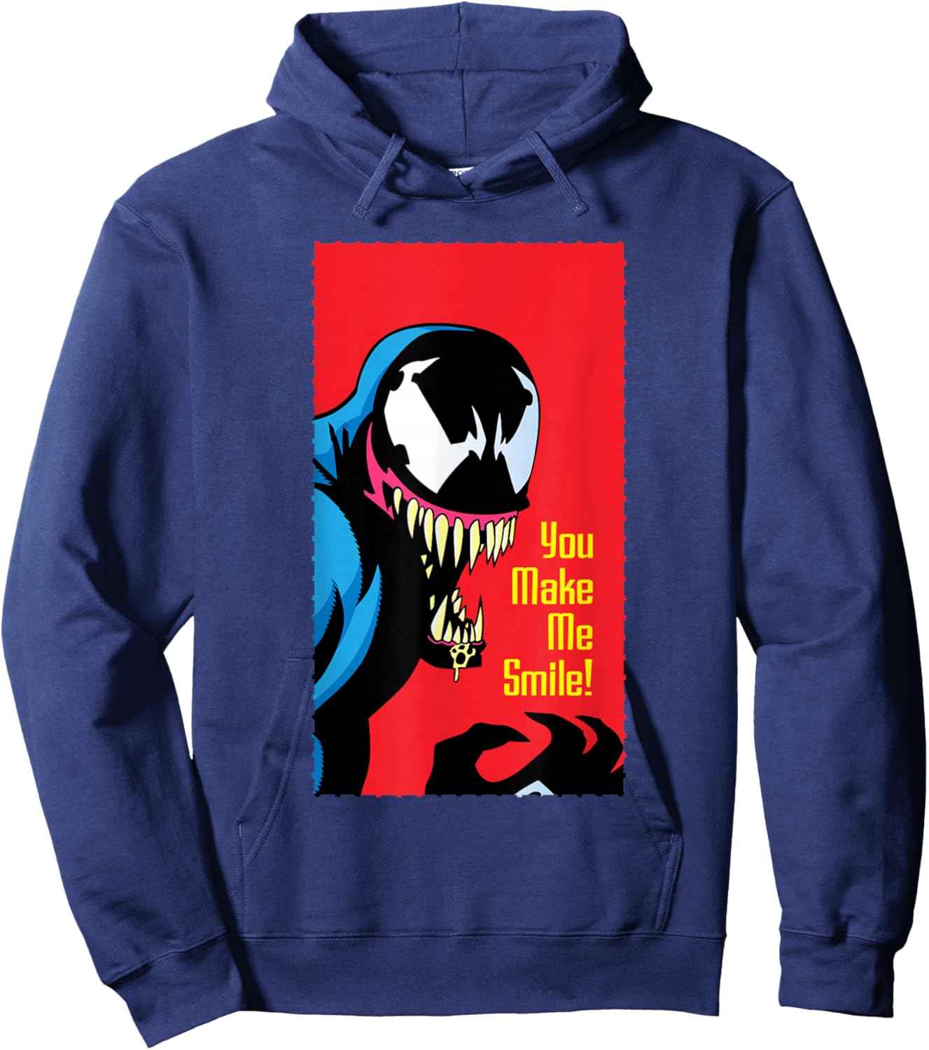 Marvel Retro ’90s Valentine’s Day Card Spider-Man Venom Hoodie - Hoodie | Navy