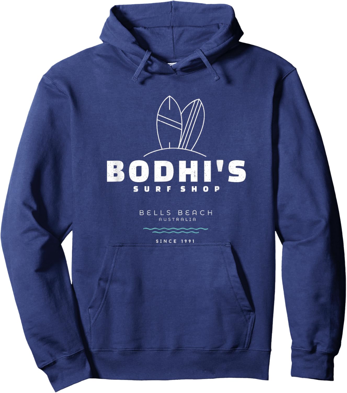 Bodhi's Surf Shop - Bells Beach, Australia - Since 1991 Hoodie - Hoodie | Navy