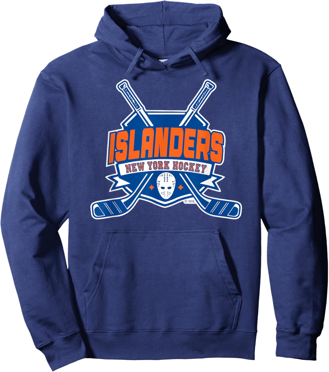 New York Islanders Hockey Sticks Black Officially Licensed Hoodie - Hoodie | Navy