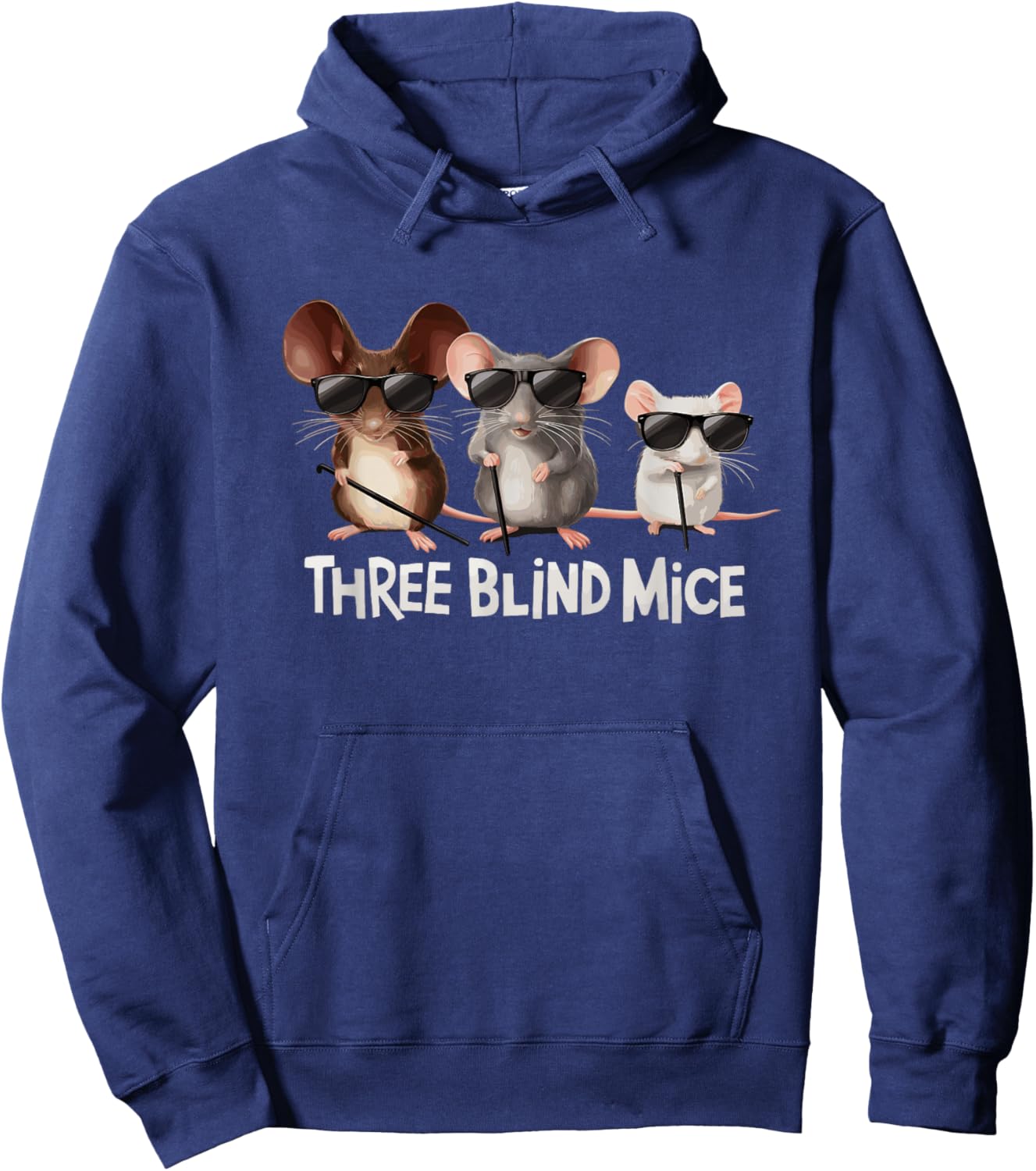 Three Blind Mice Nursery Rhyme Halloween Costume Hoodie - Hoodie | Navy