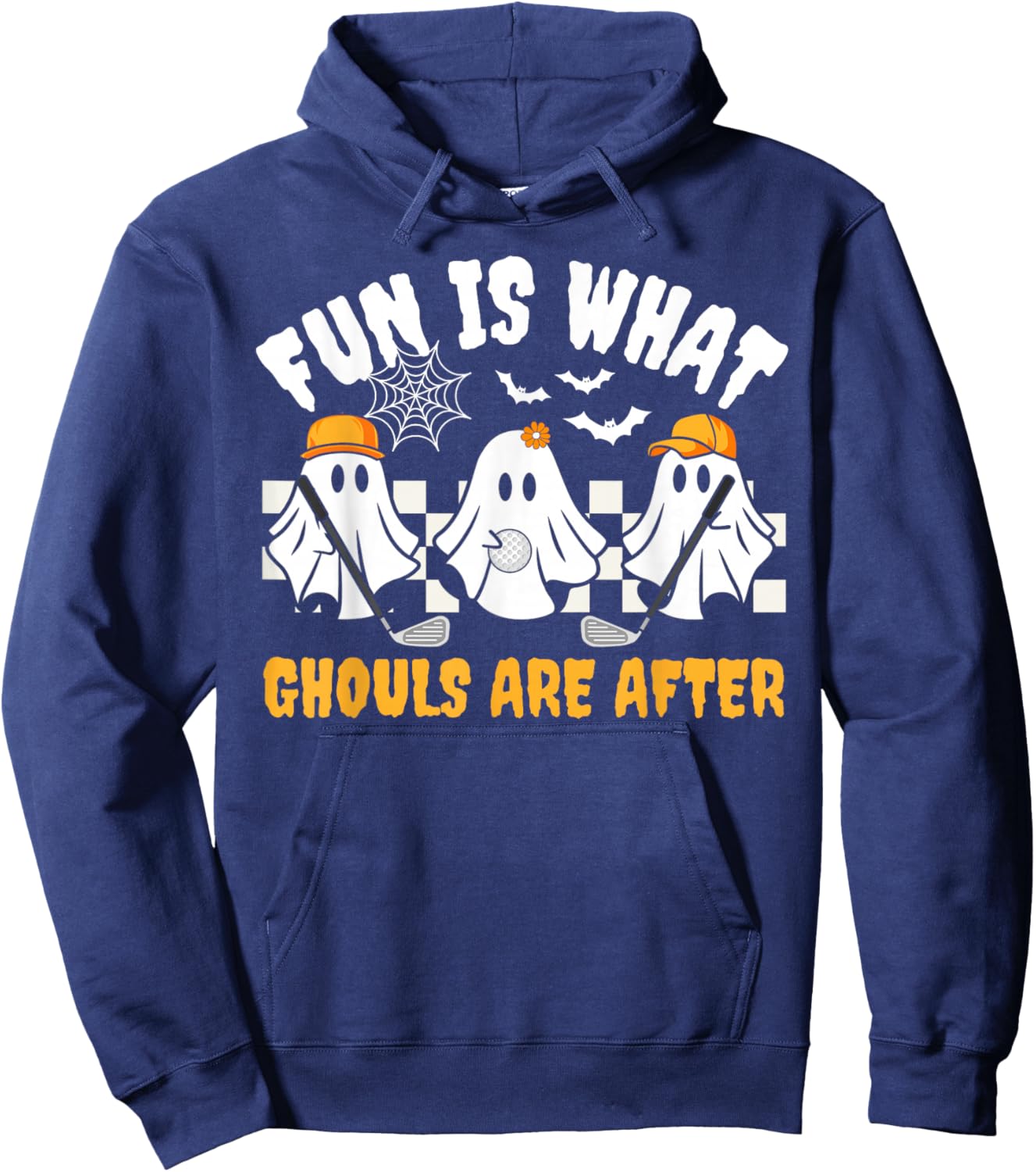 Ghost Golf Ball Player Funny Halloween Costume Women Hoodie - Hoodie | Navy