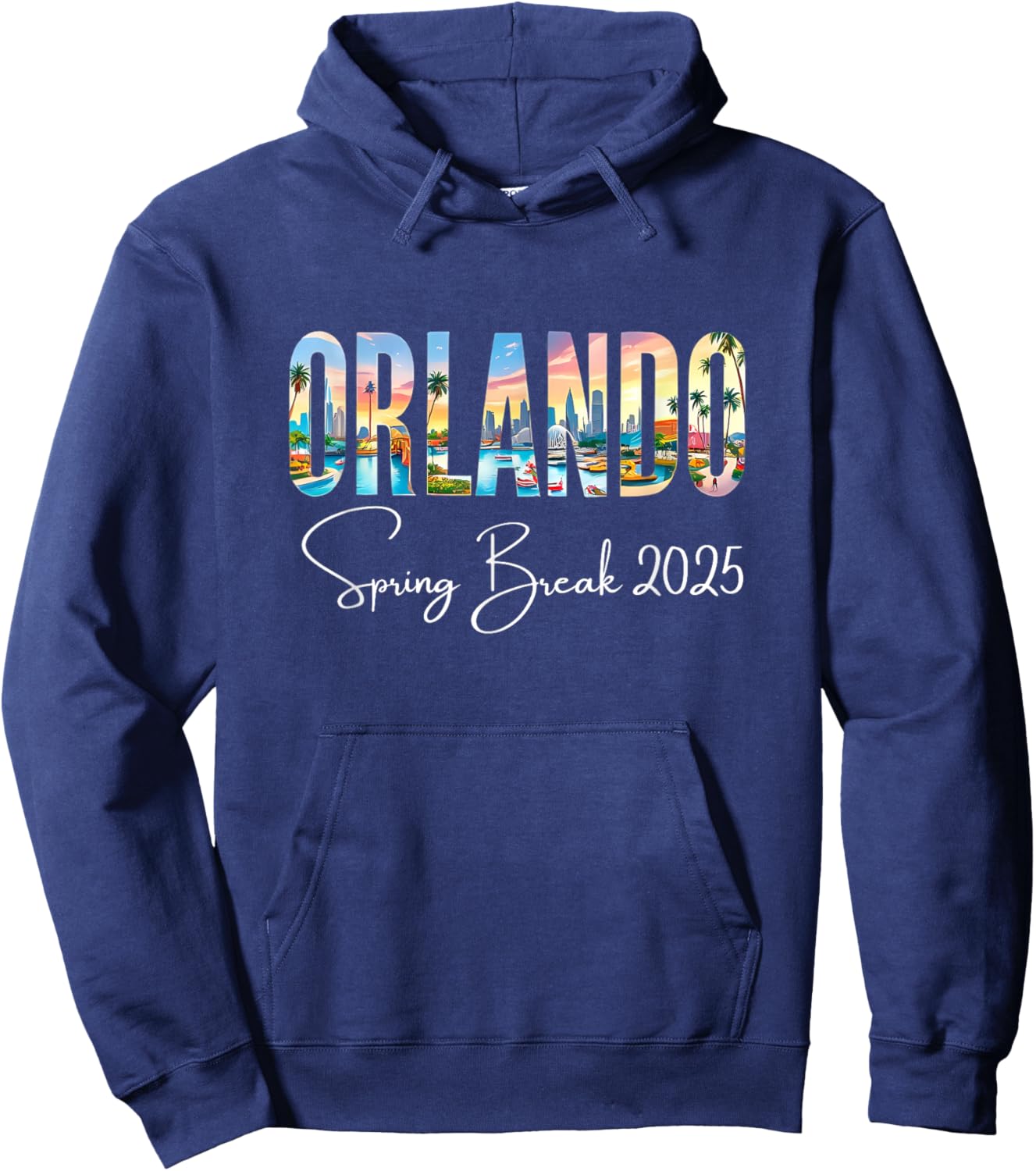 Orlando Florida Spring Break 2025 Hoodie - Hoodie | Navy