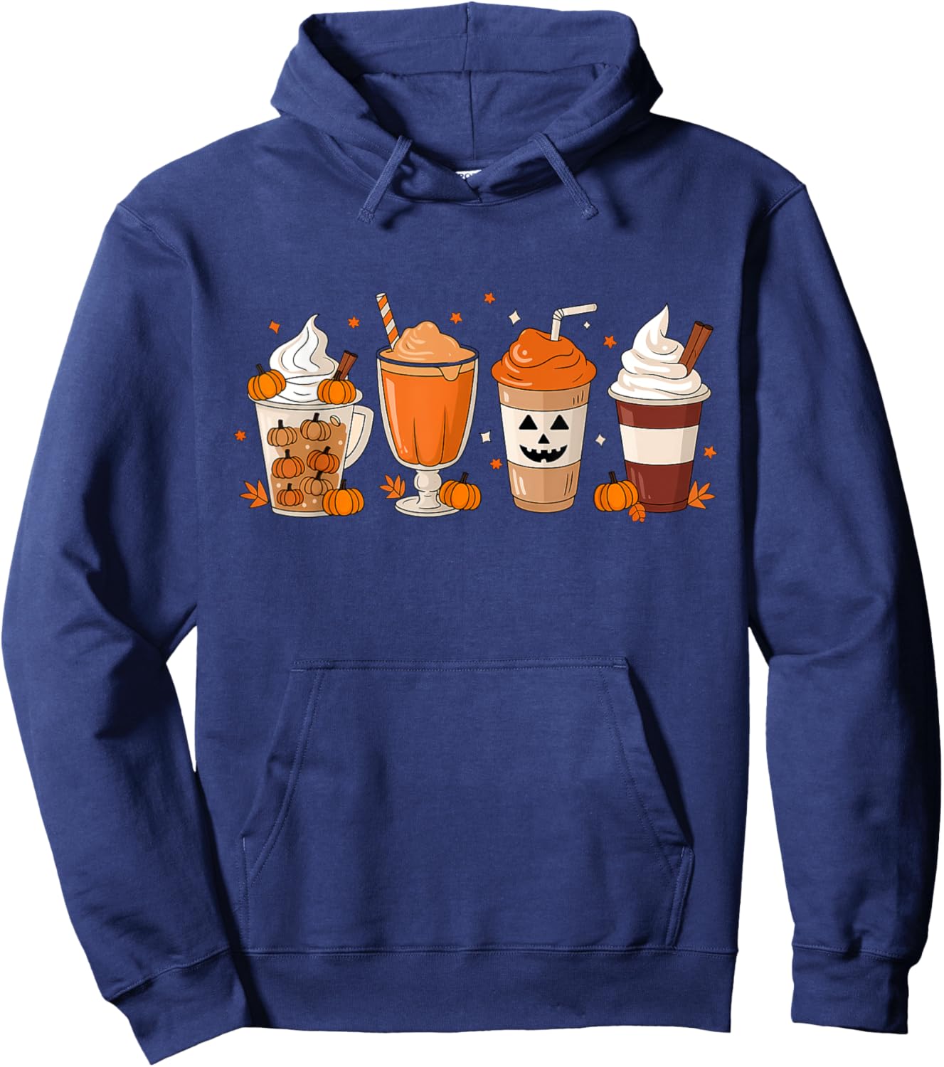 Pumpkin Spice Latte Fall Coffee Pumpkin Spice Thanksgiving Hoodie - Hoodie | Navy